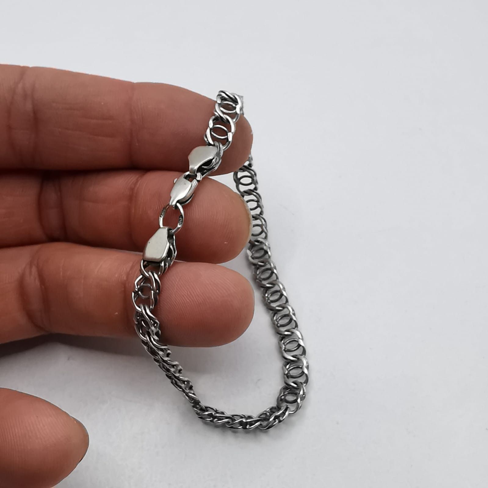 Sterling Silver × Vintage Vintage Beautiful Bracelet Jewelry,925 Sterling Silver 9,42g Size ONE SIZE - 7 Thumbnail