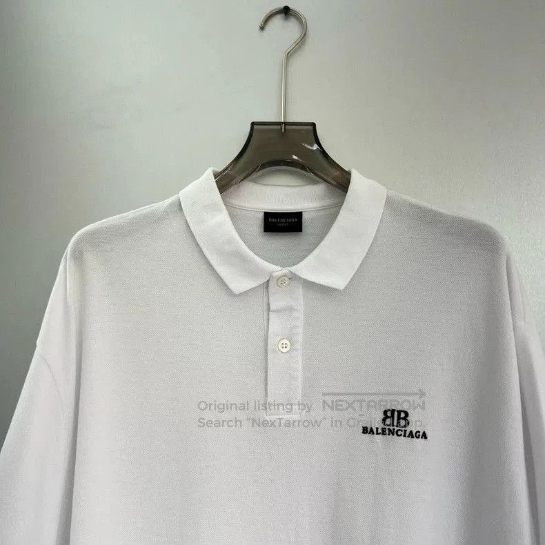 Balenciaga Balenciaga Embroidered Logo Loose Polo. Size US XXL / EU 58 / 5 - 2 Thumbnail
