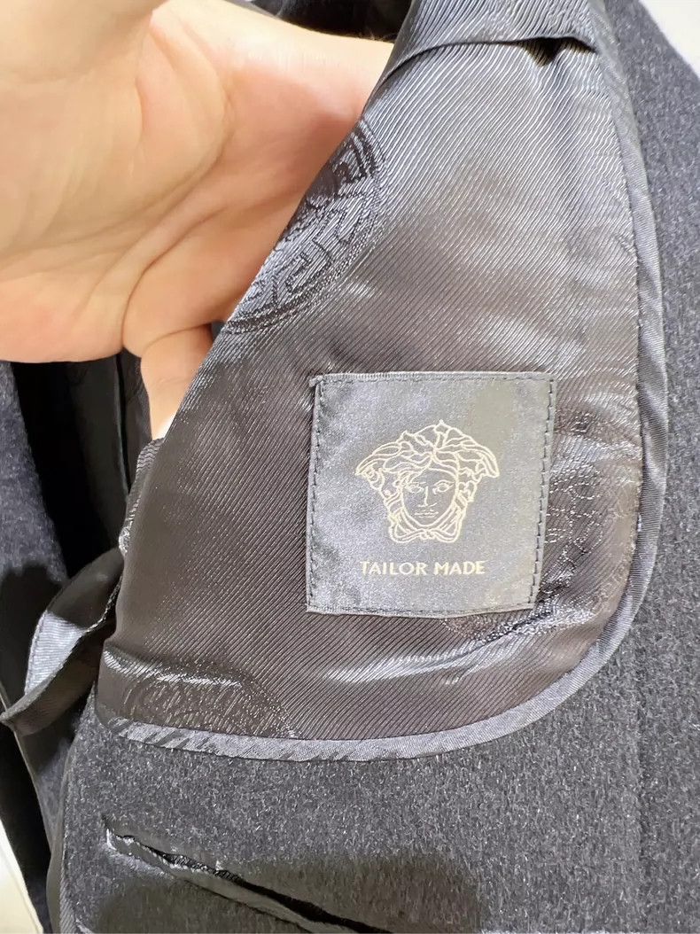 Versace Versace Men's jacket V-neck suit black wool jacket Size US S / EU 44-46 / 1 - 9 Thumbnail