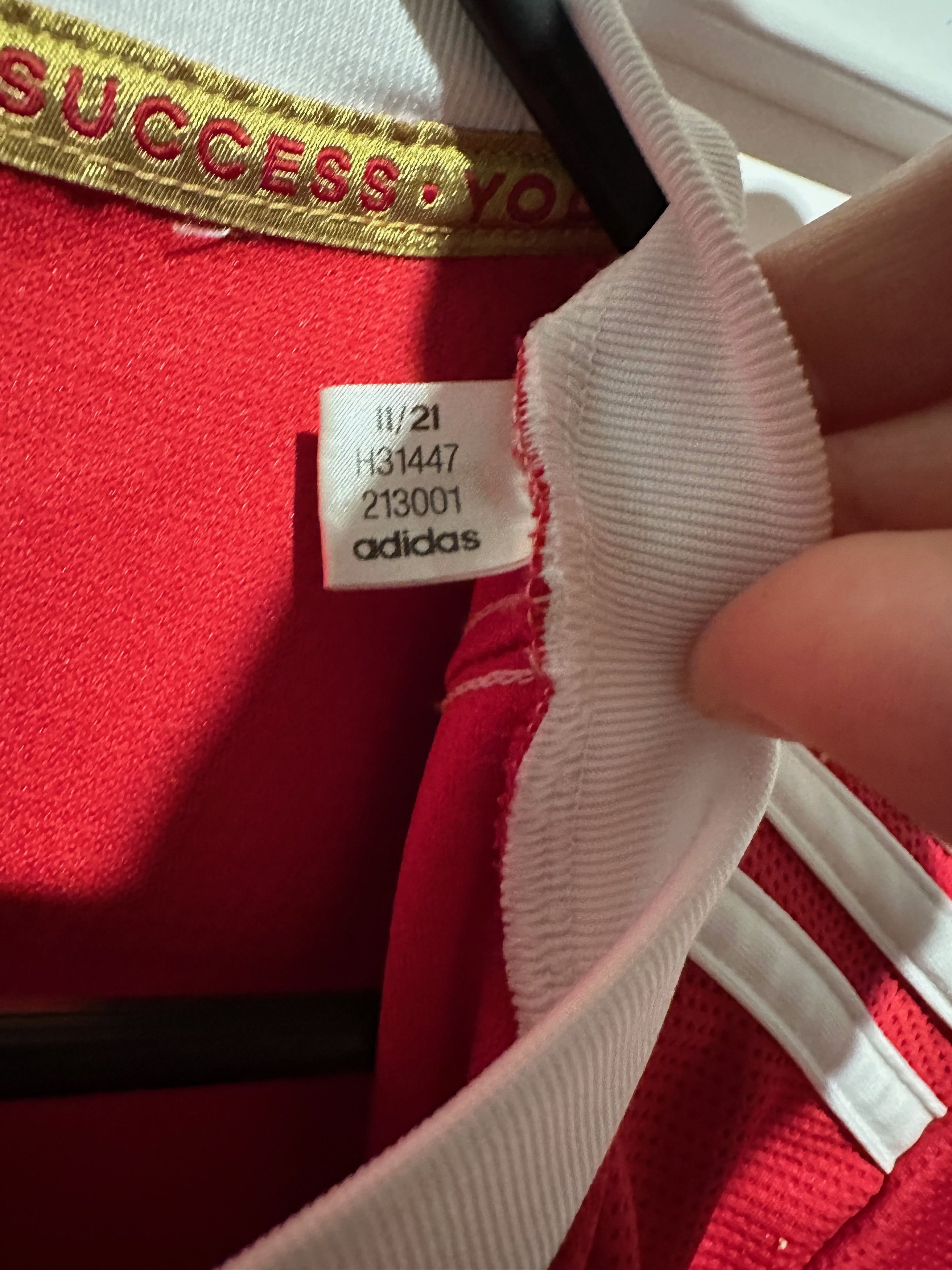 Adidas 2021 Manchester United Adidas Home Soccer Jersey Size US L / EU 52-54 / 3 - 8 Thumbnail