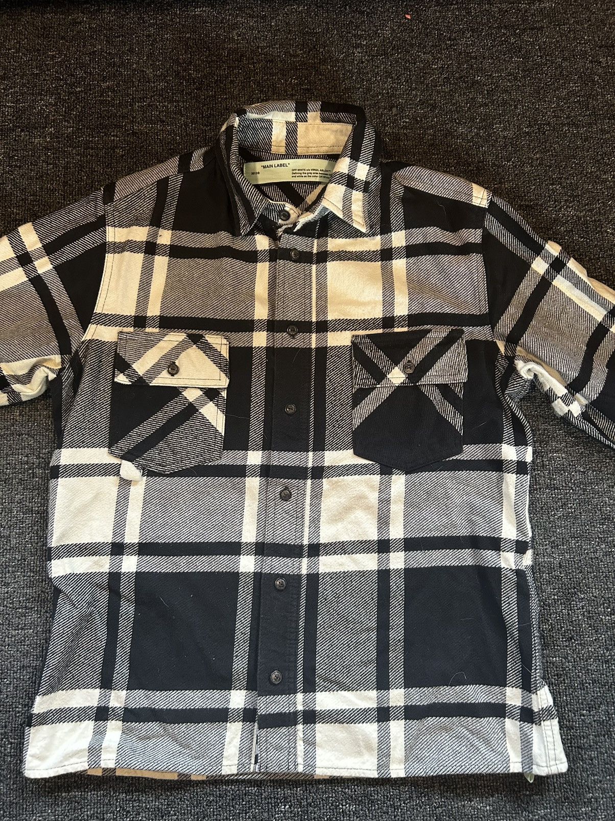 Off-White Offwhite checked flannel Size US S / EU 44-46 / 1 - 2 Thumbnail