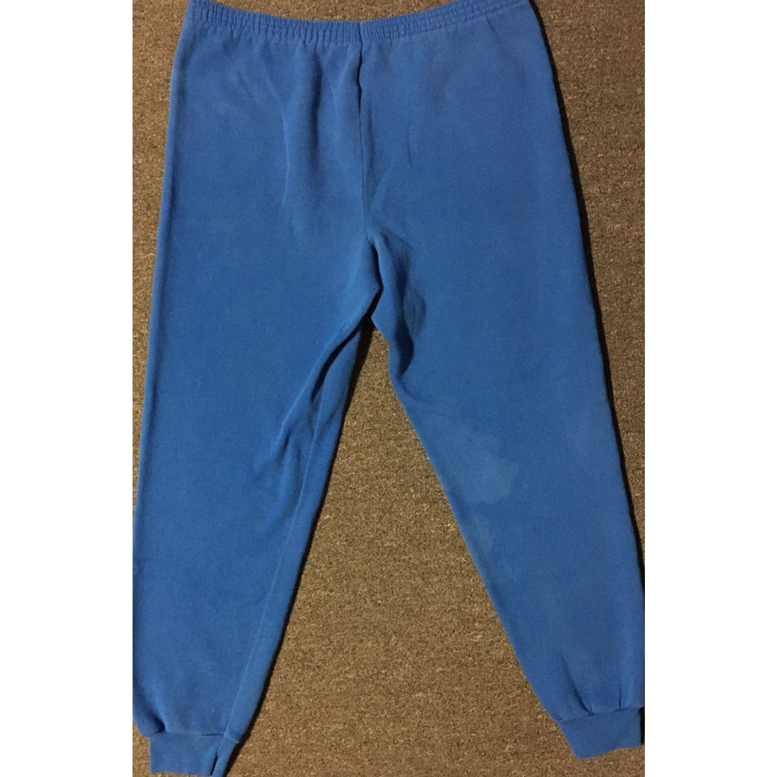Tultex VINTAGE Tultex Sweatpants XL Blue Striped 80s 90s Distressed Activewear Men's Pants USA Grip Grunge Basketball Track Fitness Punk Retro USA Size US 36 / EU 52 - 2 Thumbnail