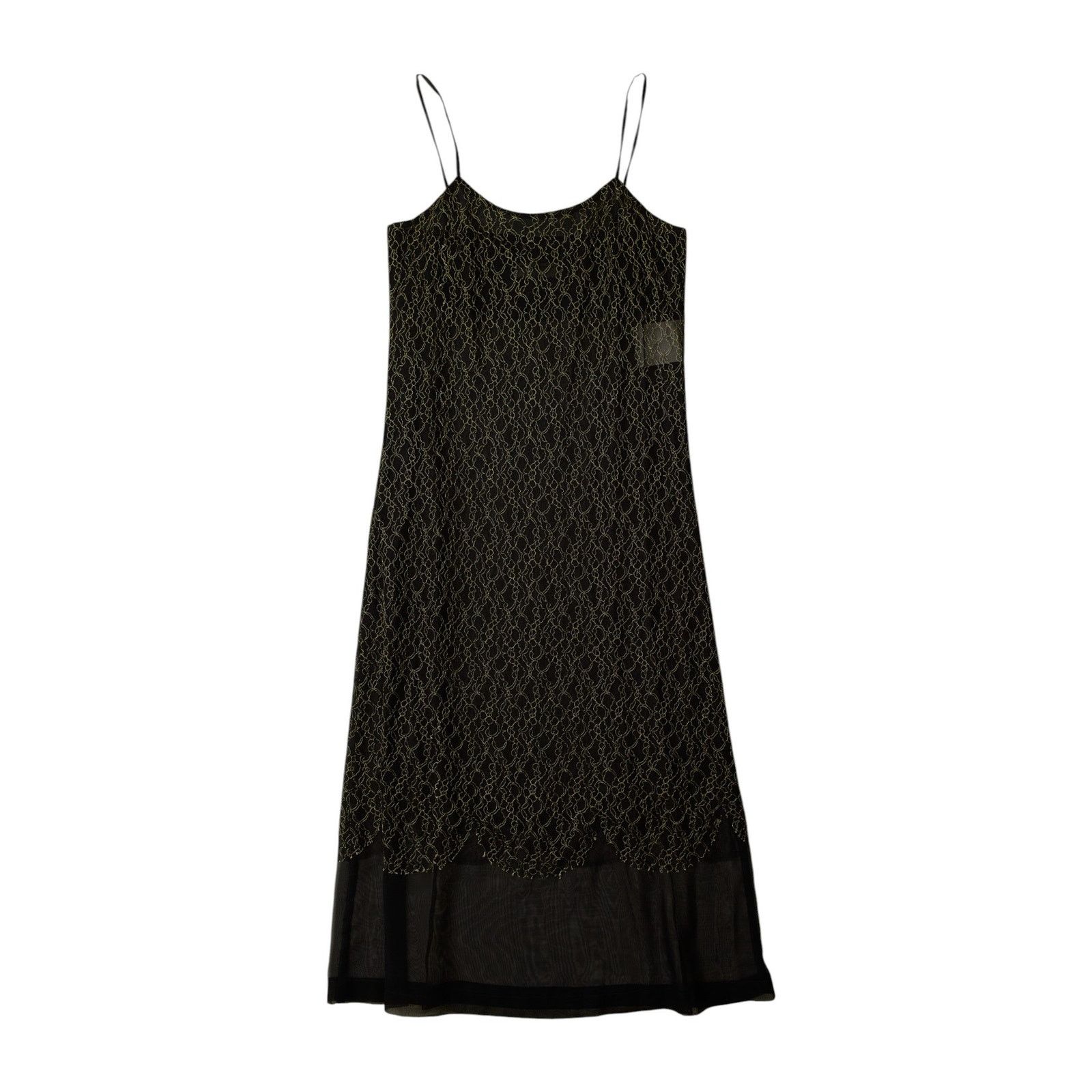 Comme des Garcons S/S 1997 Robe de Chambre Gold Black Dress Size M / US 6-8 / IT 42-44 - 1 Thumbnail