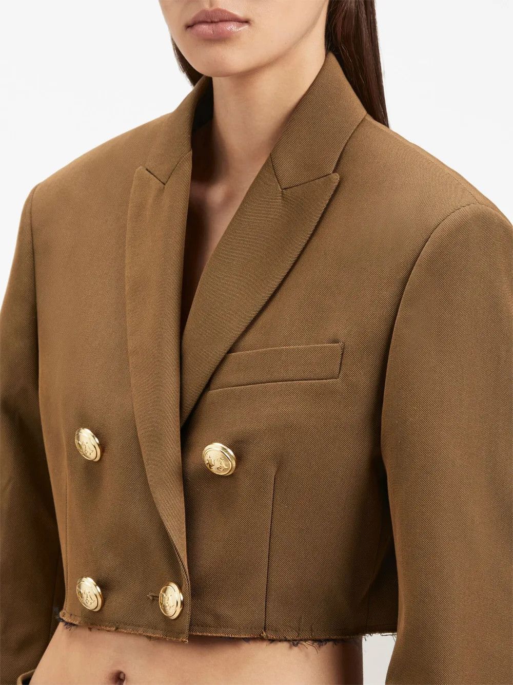Palm Angels o1y1125 Blazer in Brown Size M / US 6-8 / IT 42-44 - 2 Thumbnail