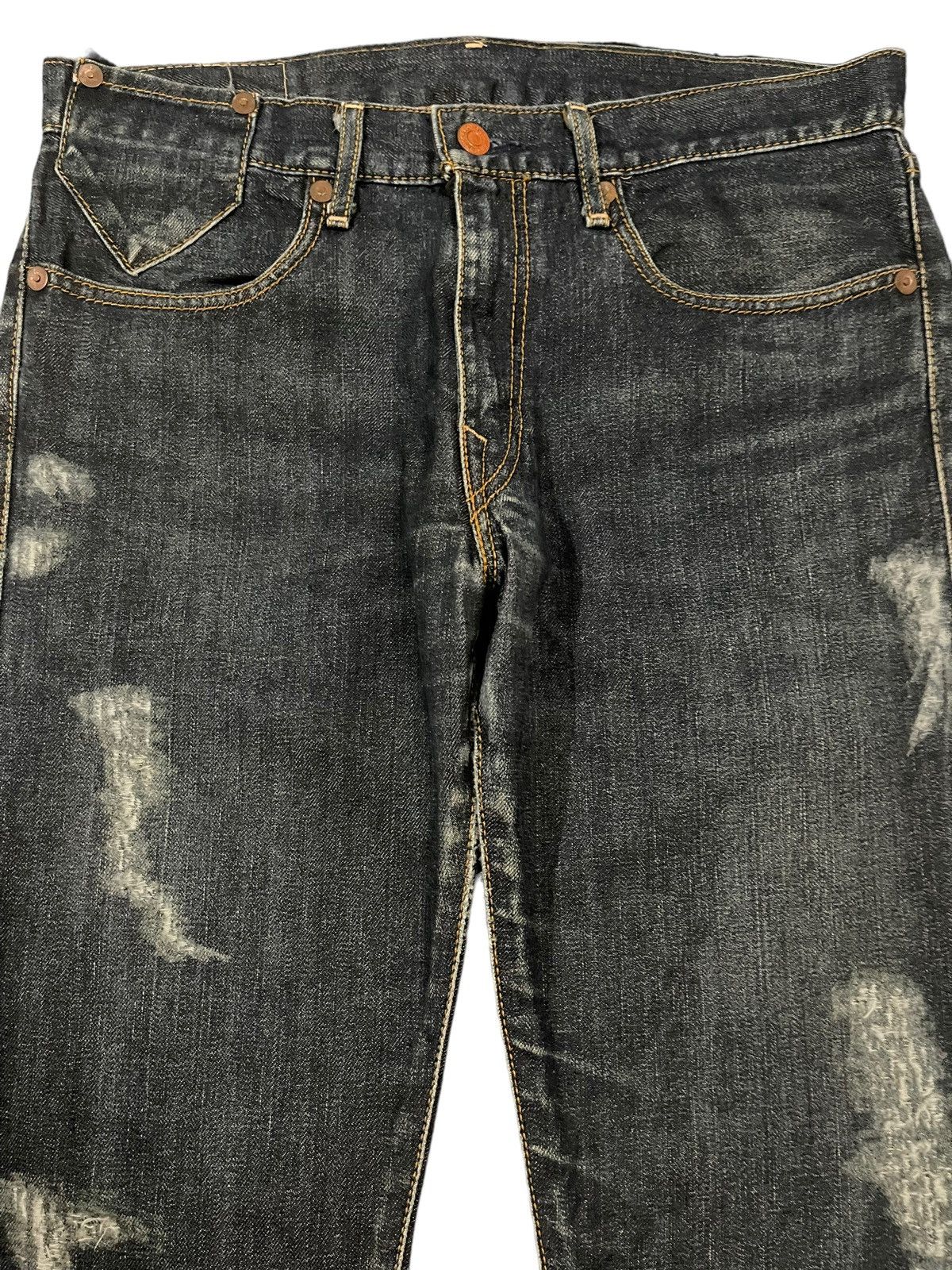 Levi's Vintage 90s Levis 505 Distressed Style Jeans Size US 32 / EU 48 - 3 Thumbnail