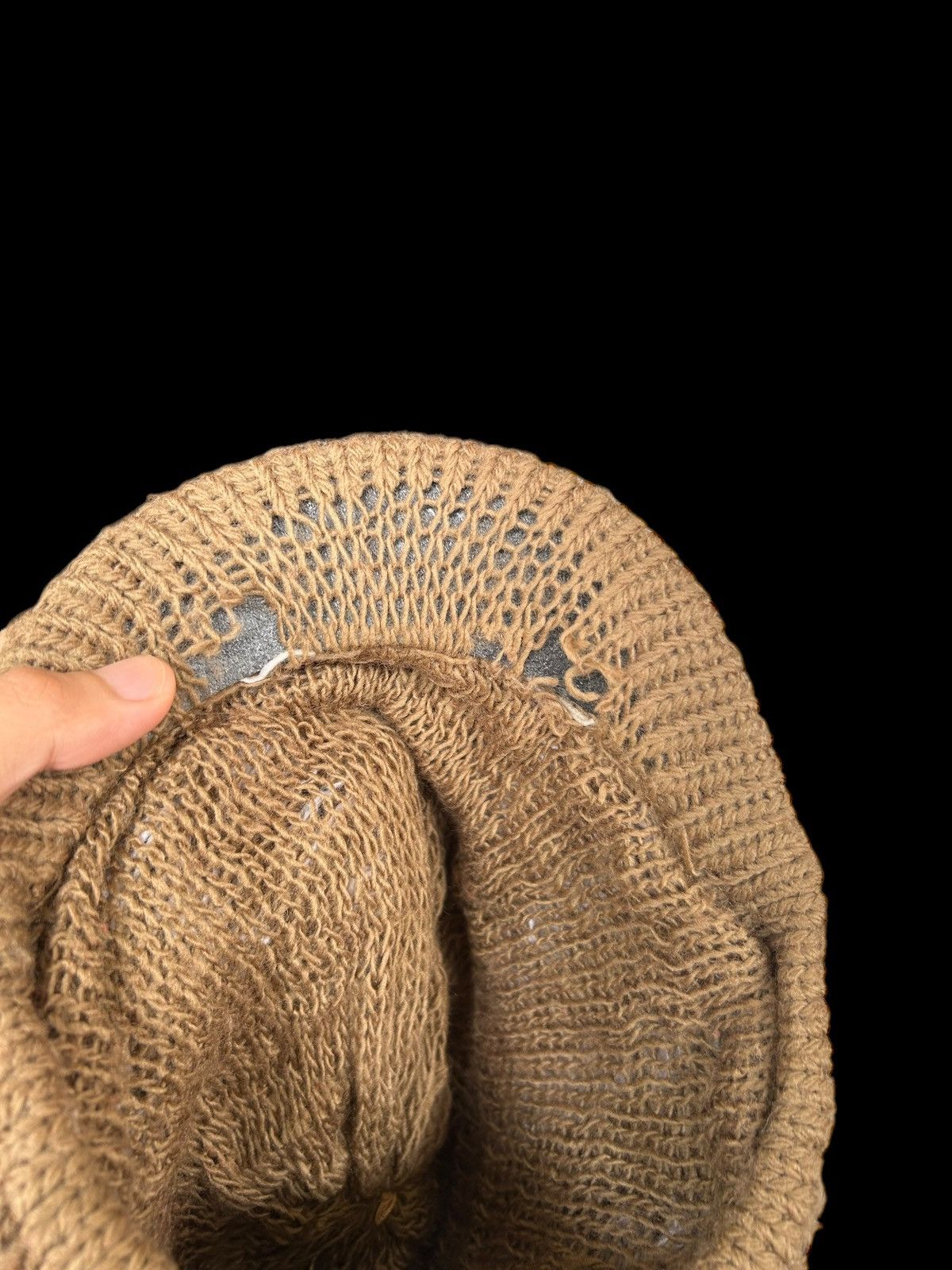 Japanese Brand × Kapital × Vintage Japanese Style Crochet Knitted distressed Hats Rare🎌☠️ Size ONE SIZE - 3 Thumbnail