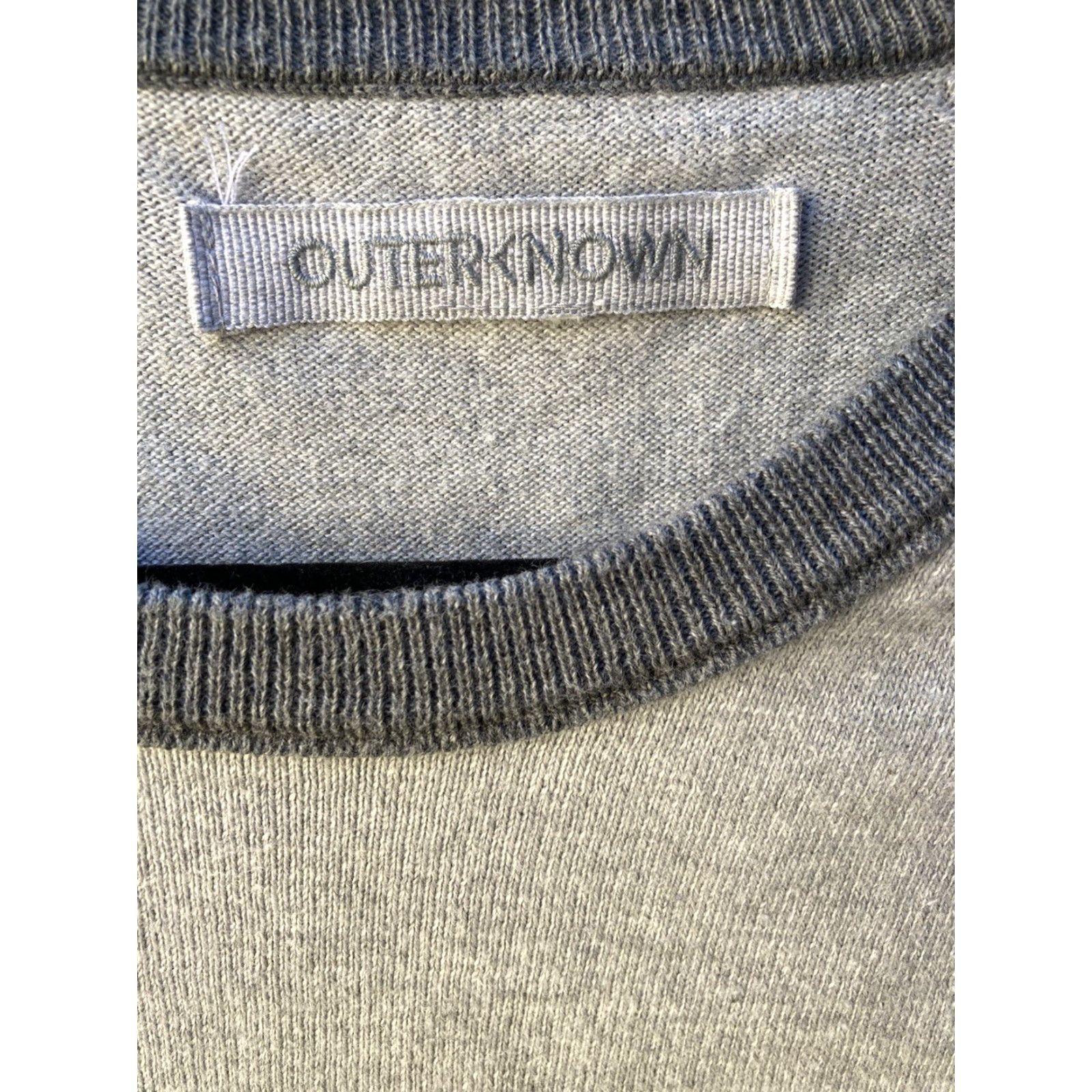 Outerknown Outerknown Gray Crew Neck Sweater S Organic Cotton Lightweight Mens Regular Knit Pullover Easy Care 90s Logo Vintage? No Size US S / EU 44-46 / 1 - 2 Thumbnail