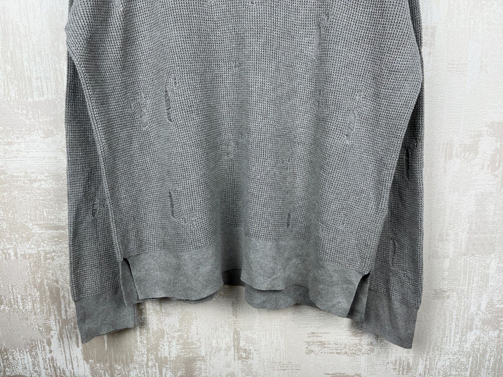 Allsaints AllSaints Forram Long Sleeve Distressed Sweater Oversized Size US L / EU 52-54 / 3 - 6 Thumbnail