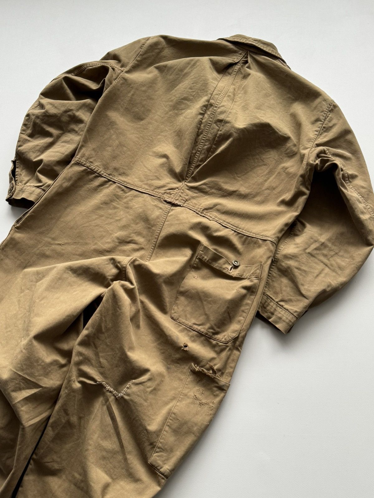 Vintage 1960s Vintage British Work 'Aero' Zip Faded Coveralls Size US 32 / EU 48 - 6 Thumbnail