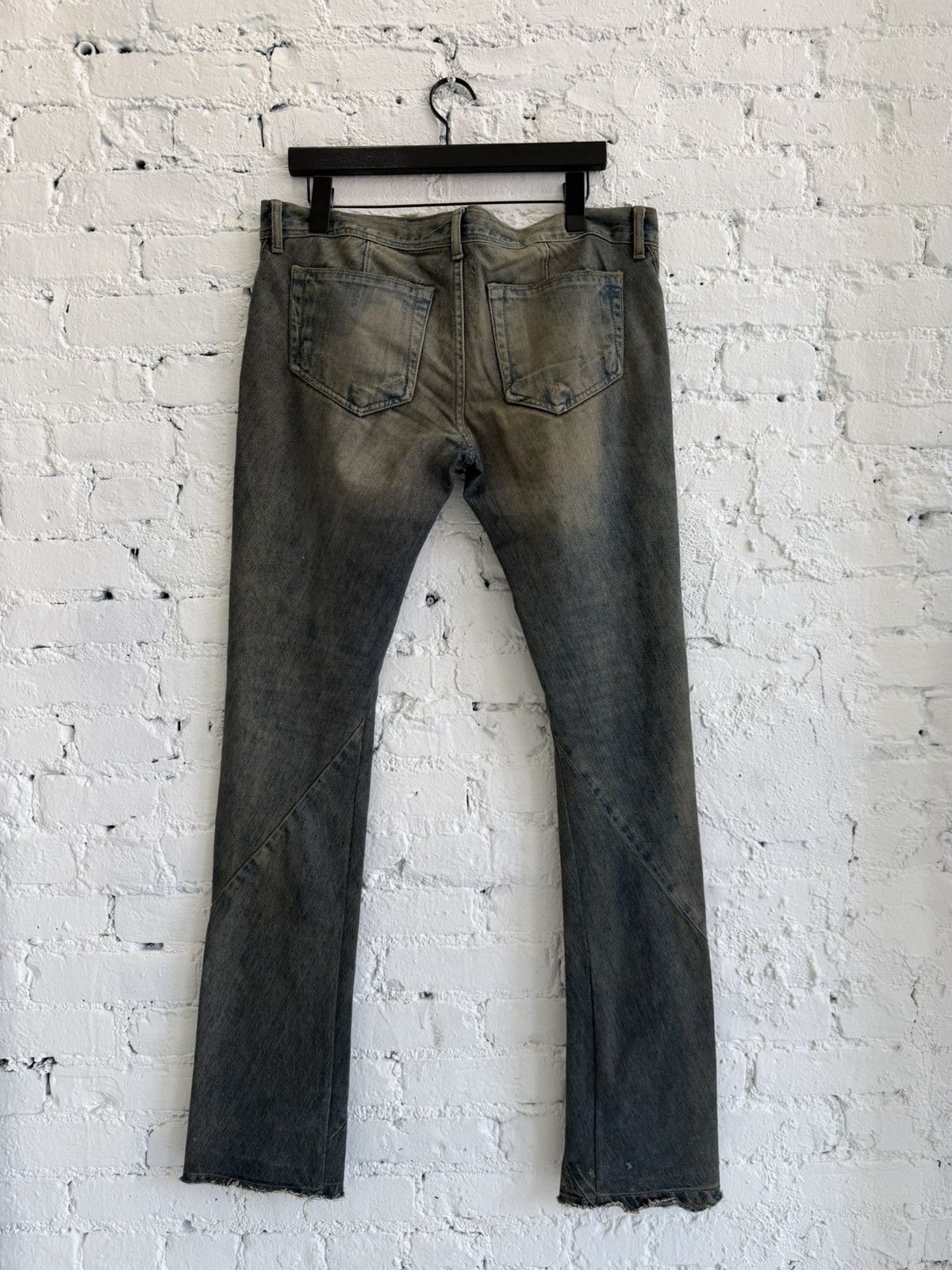 Rick Owens RICK OWENS ‘SPIRAL’ CUT WASHED FLARED DENIM Size US 31 - 4 Thumbnail