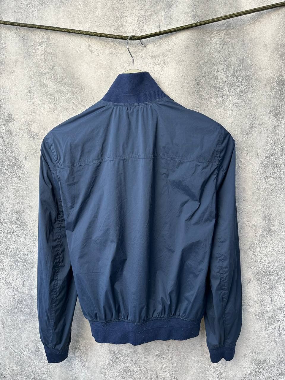 Designer Orlebar Brown Jacket Maddox Nylon Bomber Navy Blue Size S / US 4 / IT 40 - 3 Thumbnail