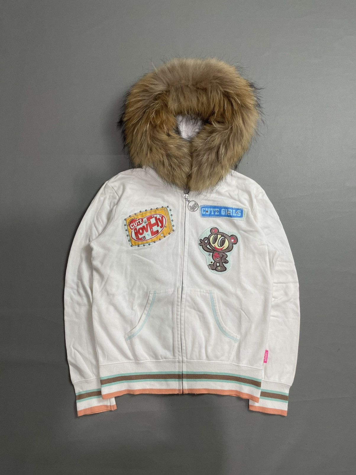 Hysteric Glamour Angel blue Cutie Zip Fur Hoodie Size M / US 6-8 / IT 42-44 - 1 Thumbnail