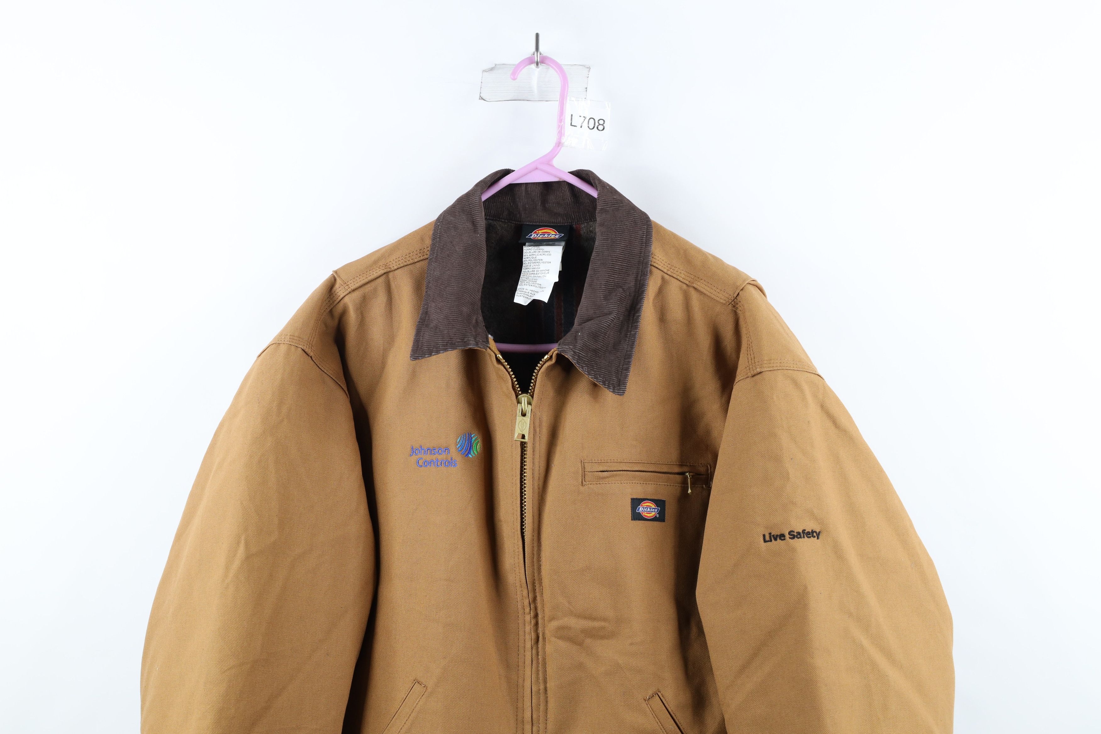 Dickies × Vintage Vintage Dickies Lined Detroit Bomber Jacket Duck Brown Size US XXL / EU 58 / 5 - 2 Thumbnail
