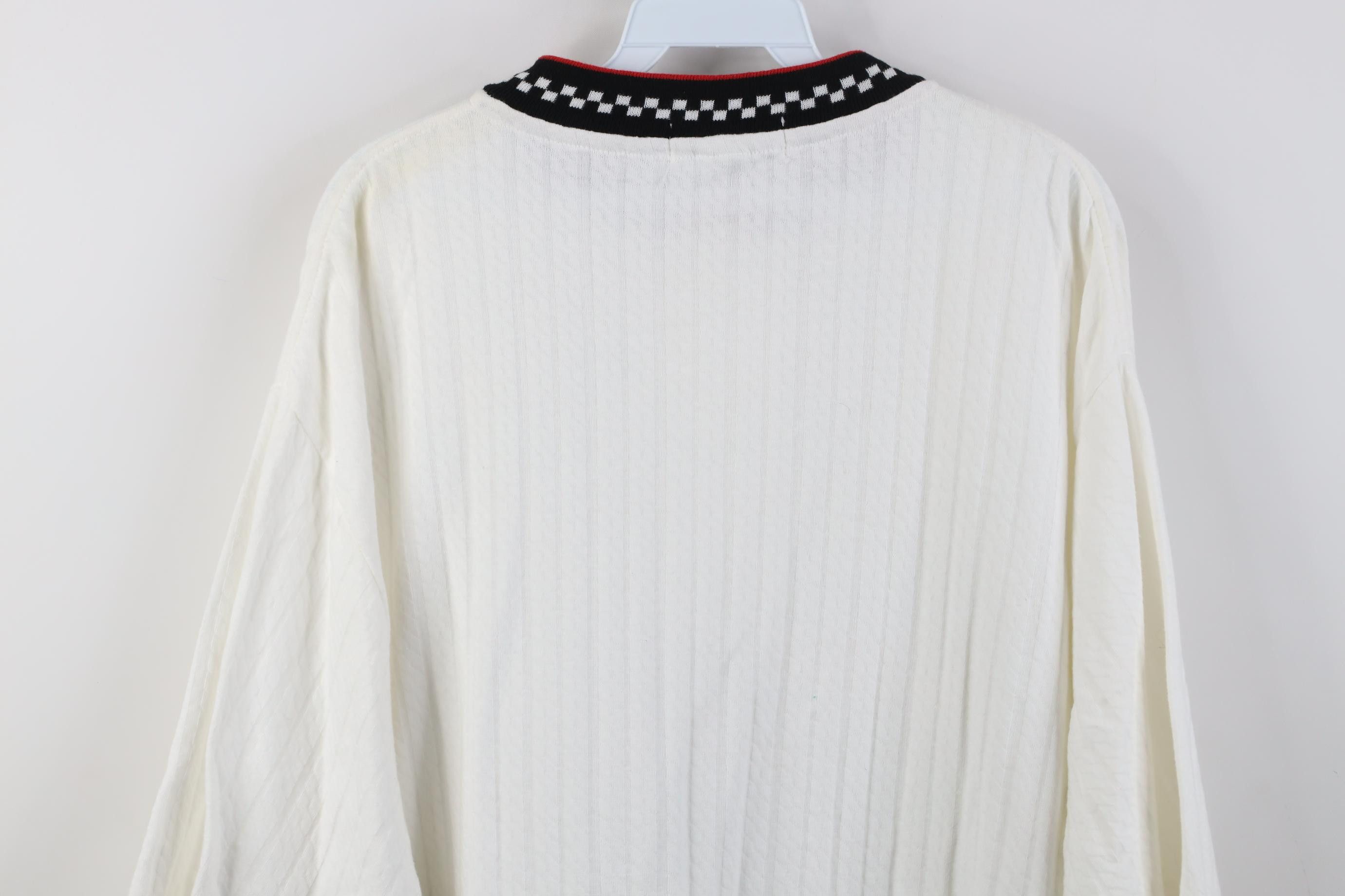 Vintage Vintage 90s Streetwear Cotton Ribbed Knit Henley T-Shirt USA Size US L / EU 52-54 / 3 - 10 Thumbnail