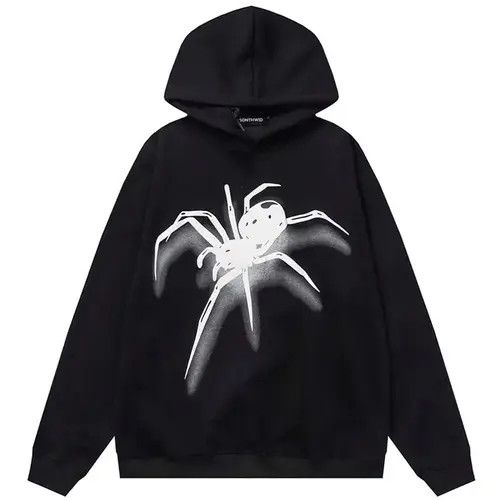 VIBE Y2K hoodie sweatshirt hip-hop Gothic Harajuku style pullover Size US L / EU 52-54 / 3 - 7 Thumbnail