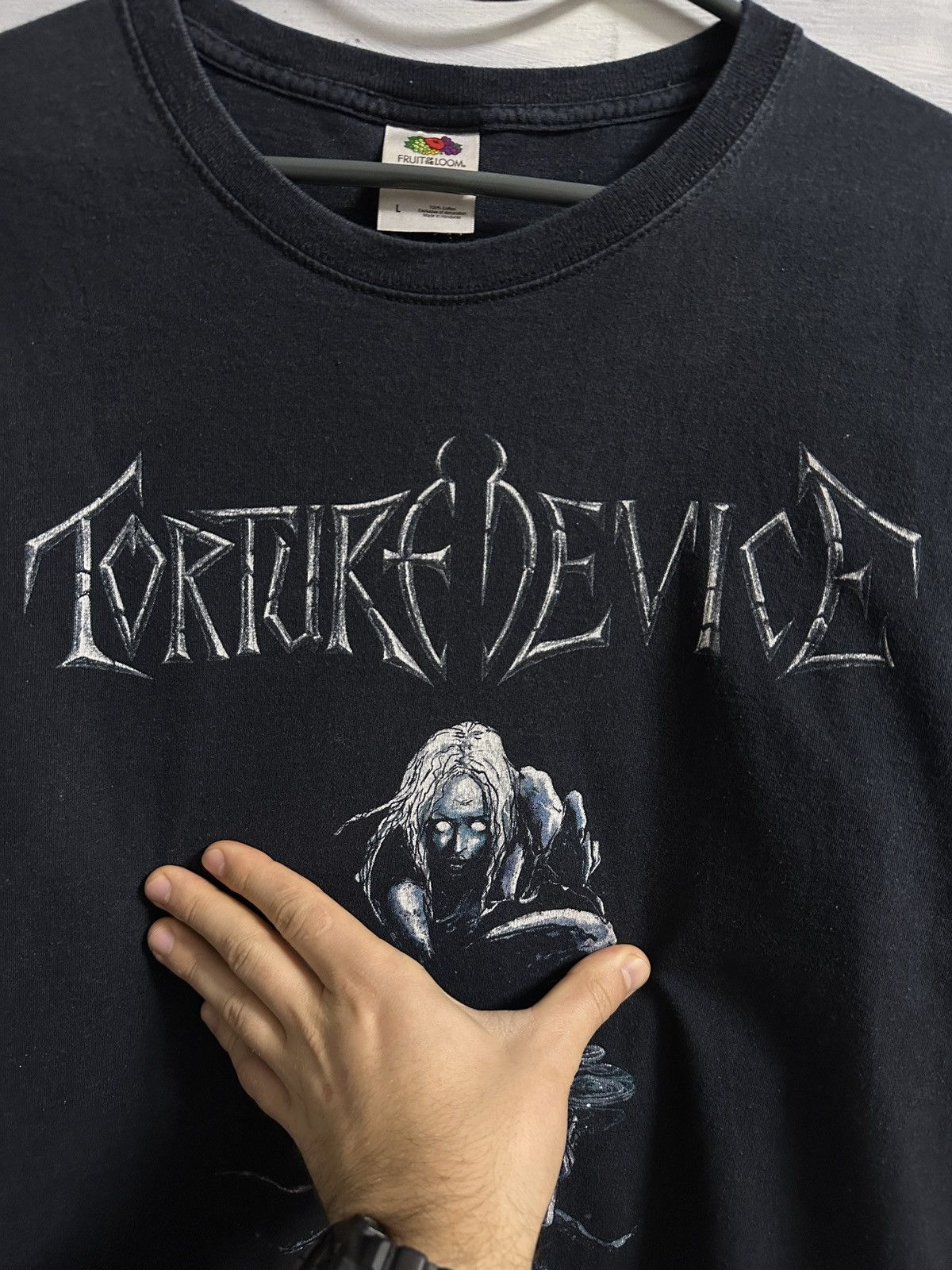 Vintage Rare Vintage T-Shirt Torture Device Religion Style. Size US L / EU 52-54 / 3 - 3 Thumbnail