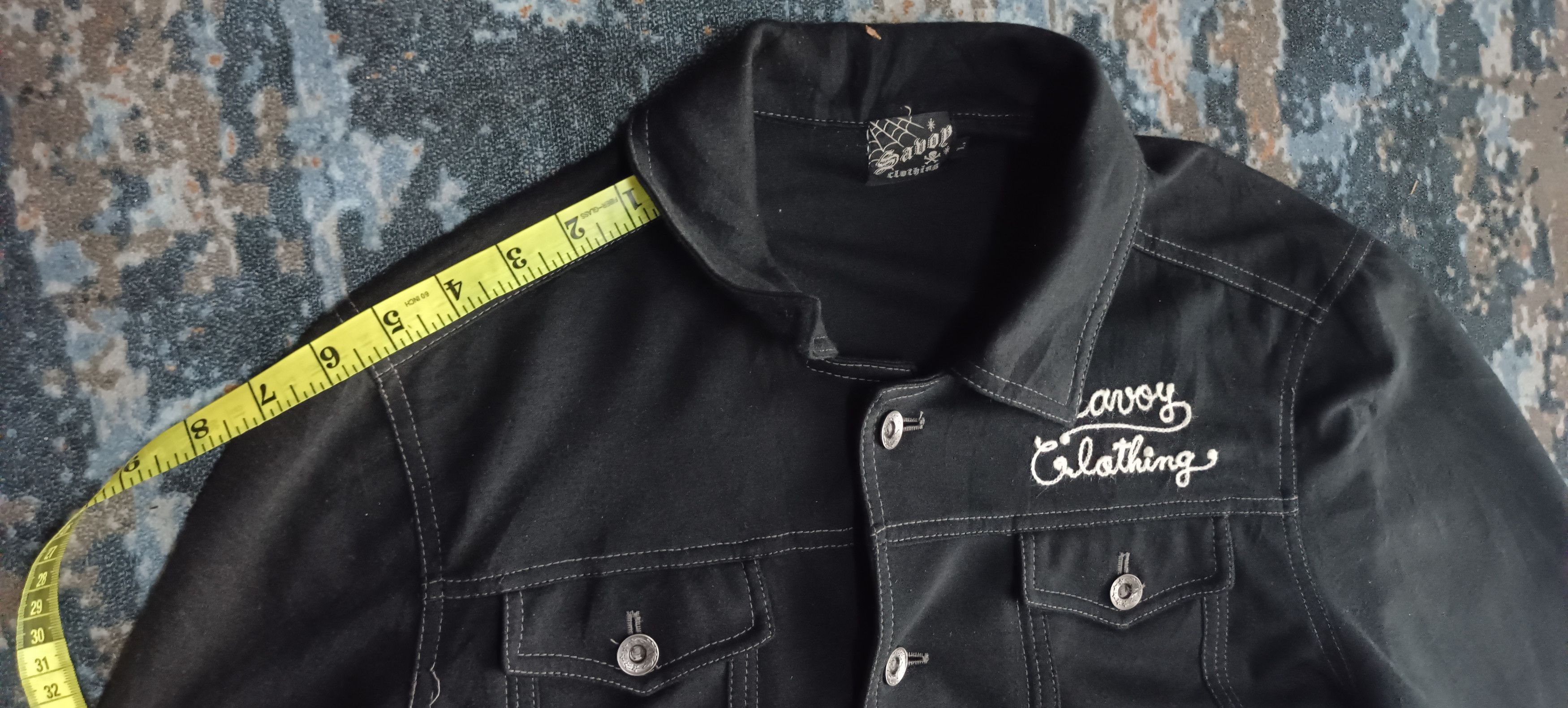 If Six Was Nine Vintage🔥Savoy Clothing Embroidery Logo Rock n Roll design Size US L / EU 52-54 / 3 - 14 Thumbnail
