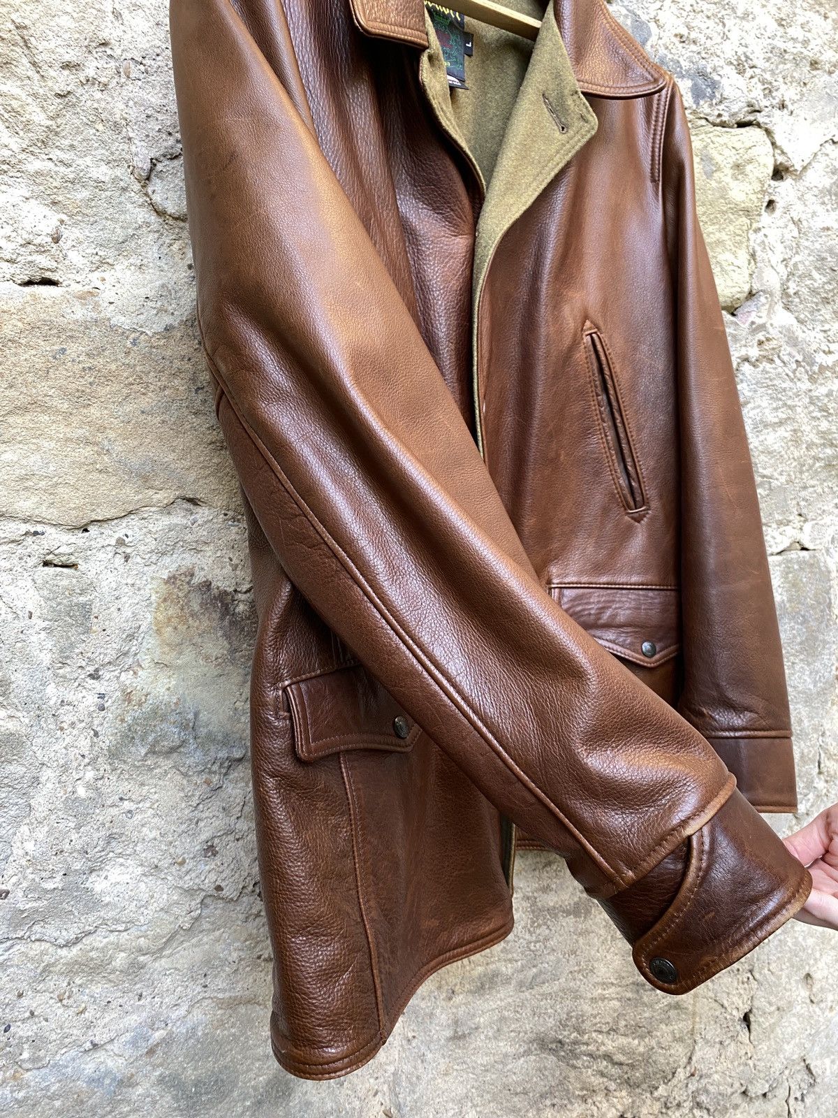 Schott Schott 569 Car Coat Cowhide Leather Jacket Size US L / EU 52-54 / 3 - 2 Thumbnail