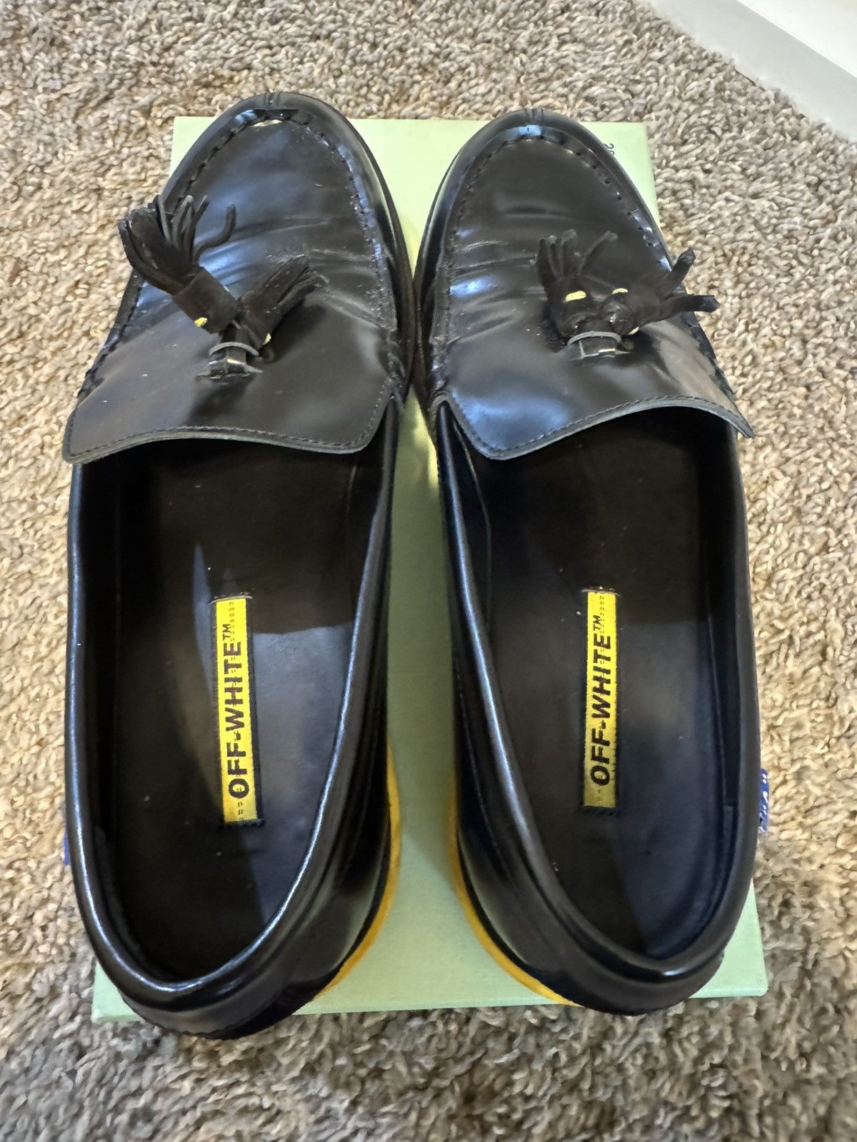 Off-White Off-white black/yellow tassel loafers 2019 virgil Size US 9.5 / EU 42-43 - 3 Thumbnail
