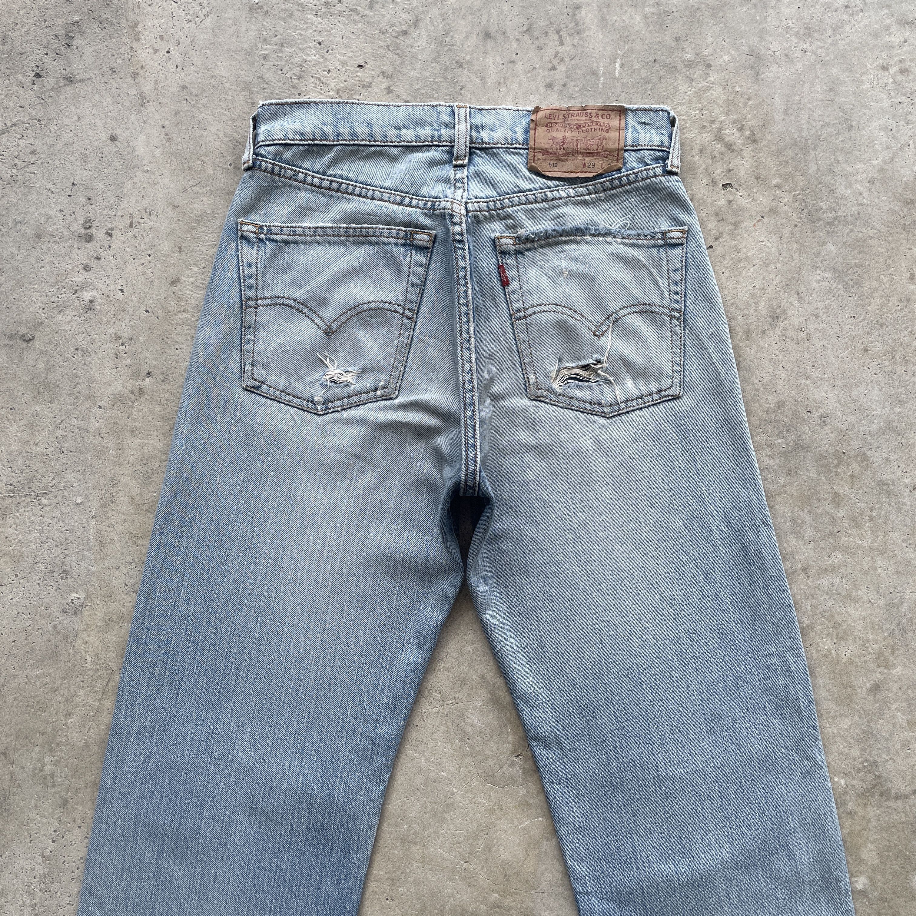 Jean × Levi's VINTAGE LEVI’S DISTRESSED WASH JEANS FADED PANTS DENIM Size US 28 / EU 44 - 11 Thumbnail