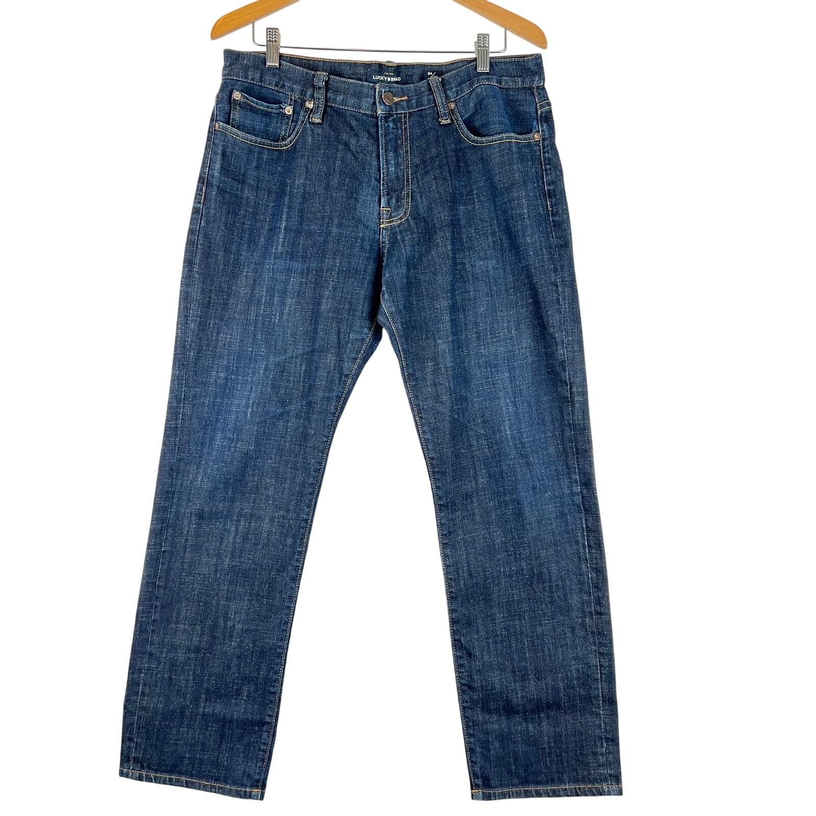 Lucky Brand Lucky Brand Jeans Mens 34x30 Blue 221 Straight Denim Size US 34 / EU 50 - 1 Thumbnail