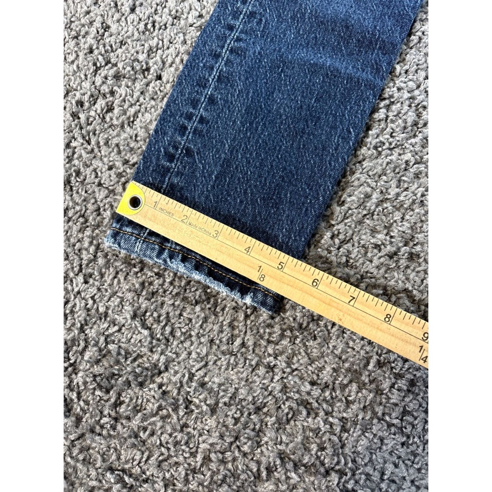 Levi's Levi's 501 Jeans Womens 26x26 Button Fly Distressed High Rise Dark Wash Jeans Mens Womens Girls Size 26" / US 2 / IT 38 - 3 Thumbnail