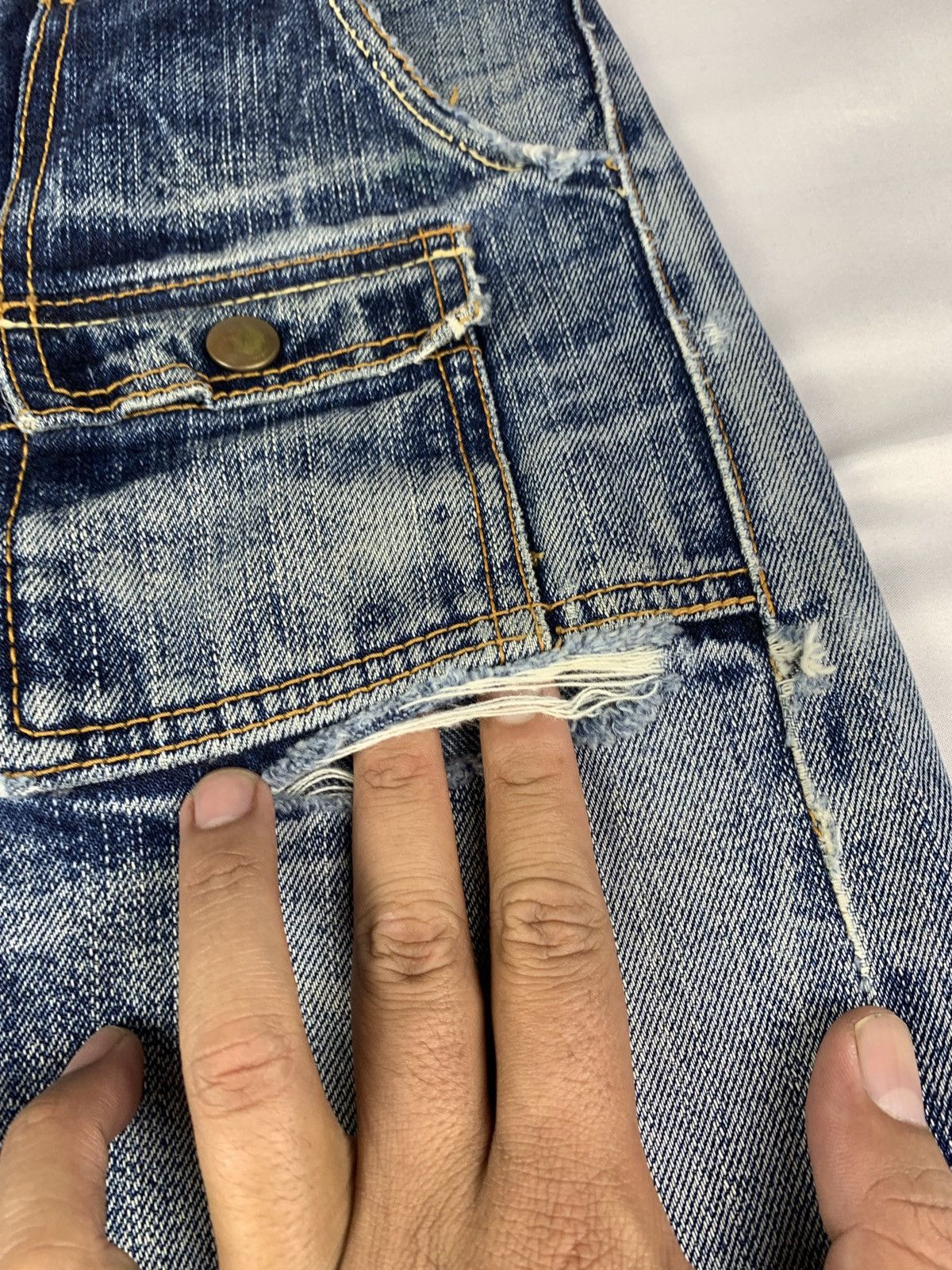 Eternal ETERNAL by Bitchu Kurashiku Japan Baker Slevedge Denim Pants Size US 28 / EU 44 - 13 Thumbnail