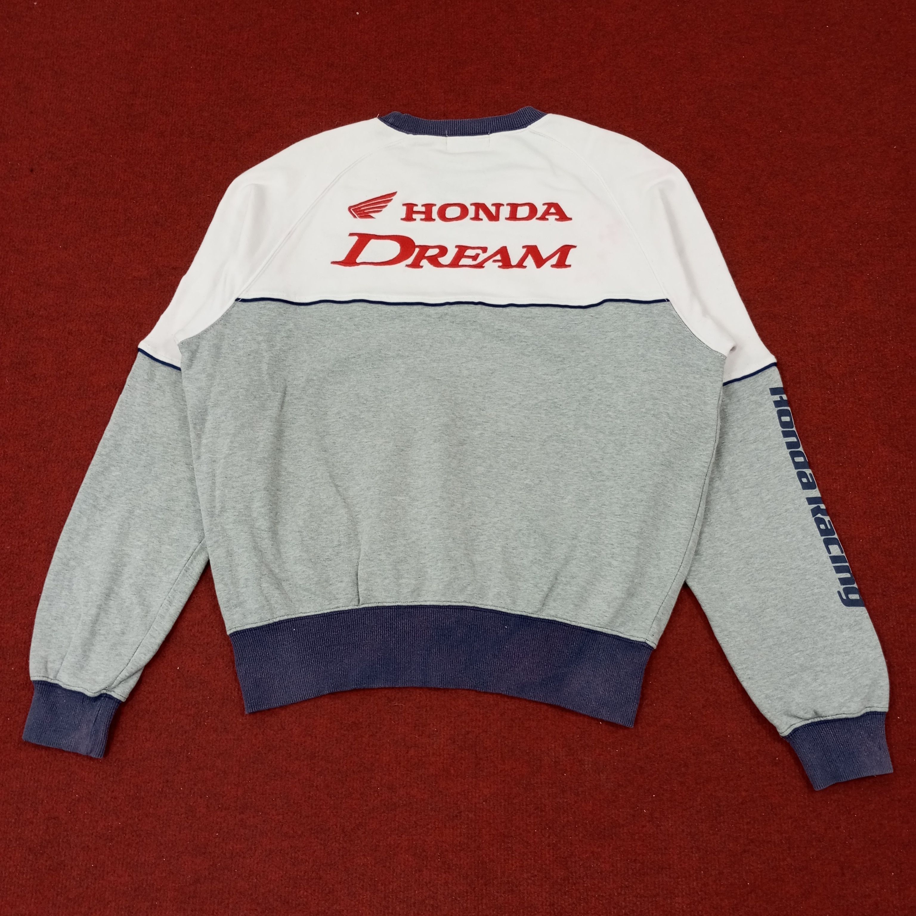 Honda × Vintage Honda Dream Racing Japanese Brand Sweatshirt c220n16 Size US M / EU 48-50 / 2 - 1 Thumbnail
