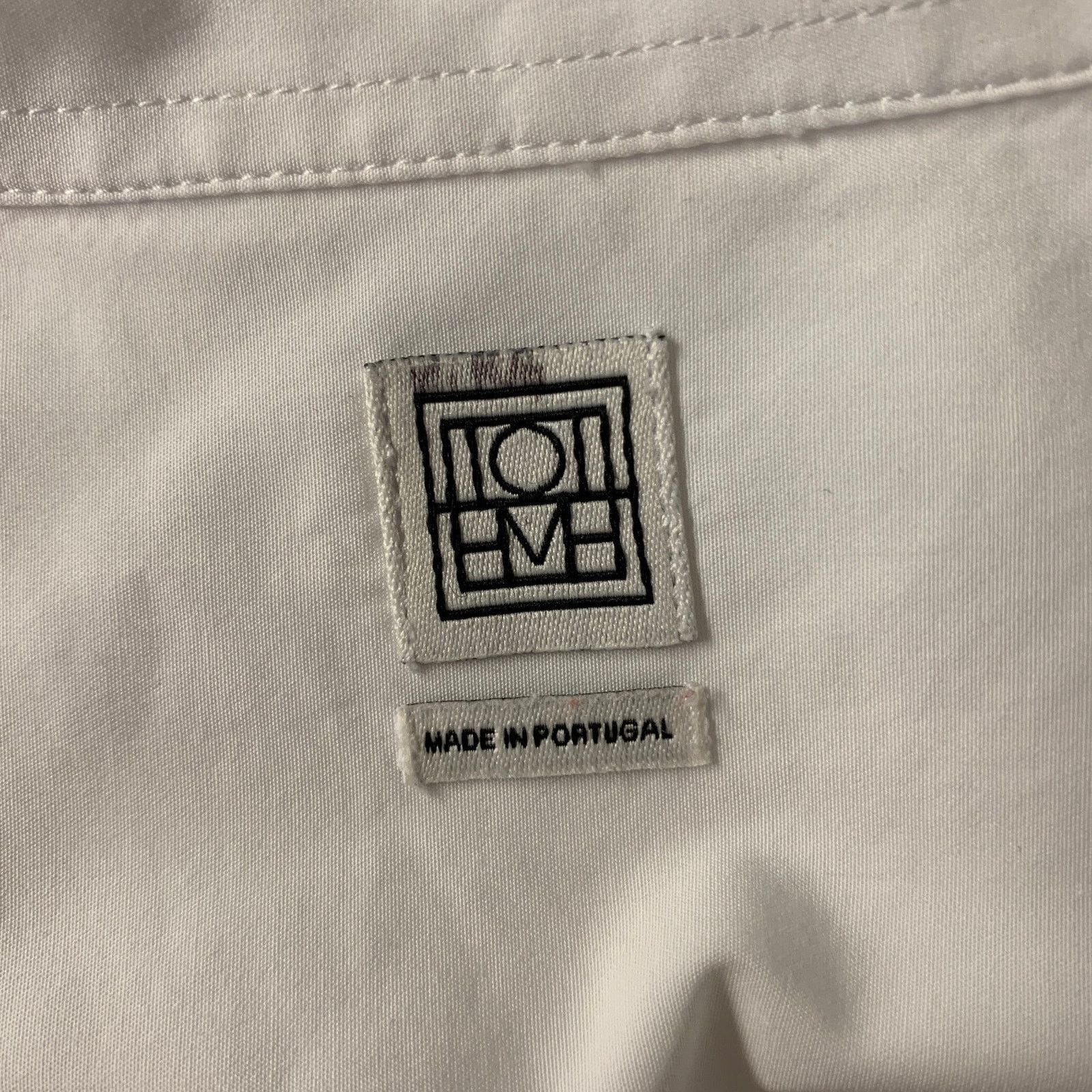 Toteme TOTEME Size 10 White Cotton Shirt Size L / US 10 / IT 46 - 5 Thumbnail
