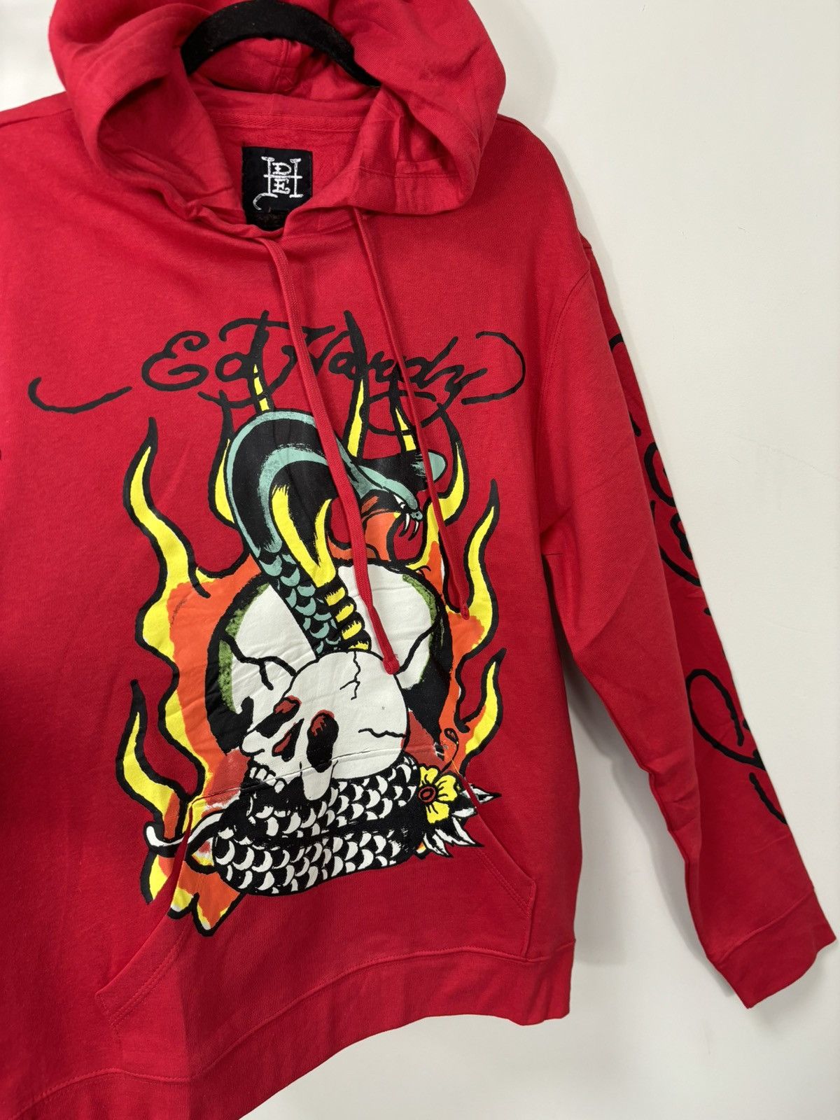 Christian Audigier Ed Hardy Y2K Skull Snake In Fire Big Logo NEW Hype Hoodie Size US M / EU 48-50 / 2 - 8 Thumbnail