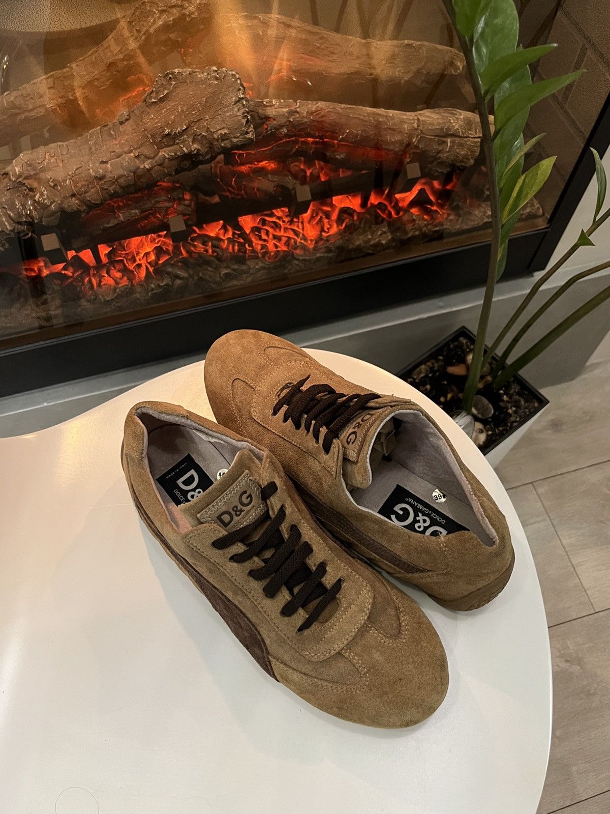 Dolce & Gabbana 🔥90's Dolce & Gabbana Suede Sneakers Speed Cat Vibe Size US 6.5 / EU 39-40 - 7 Thumbnail