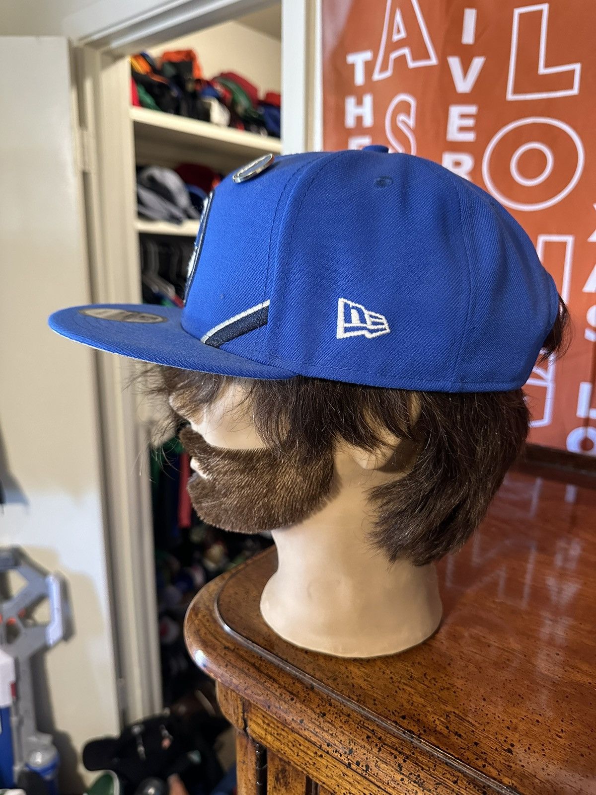 NBA × New Era × Vintage Vintage NBA New Era Dallas Mavericks “triple blue” hat 00s Size ONE SIZE - 5 Thumbnail