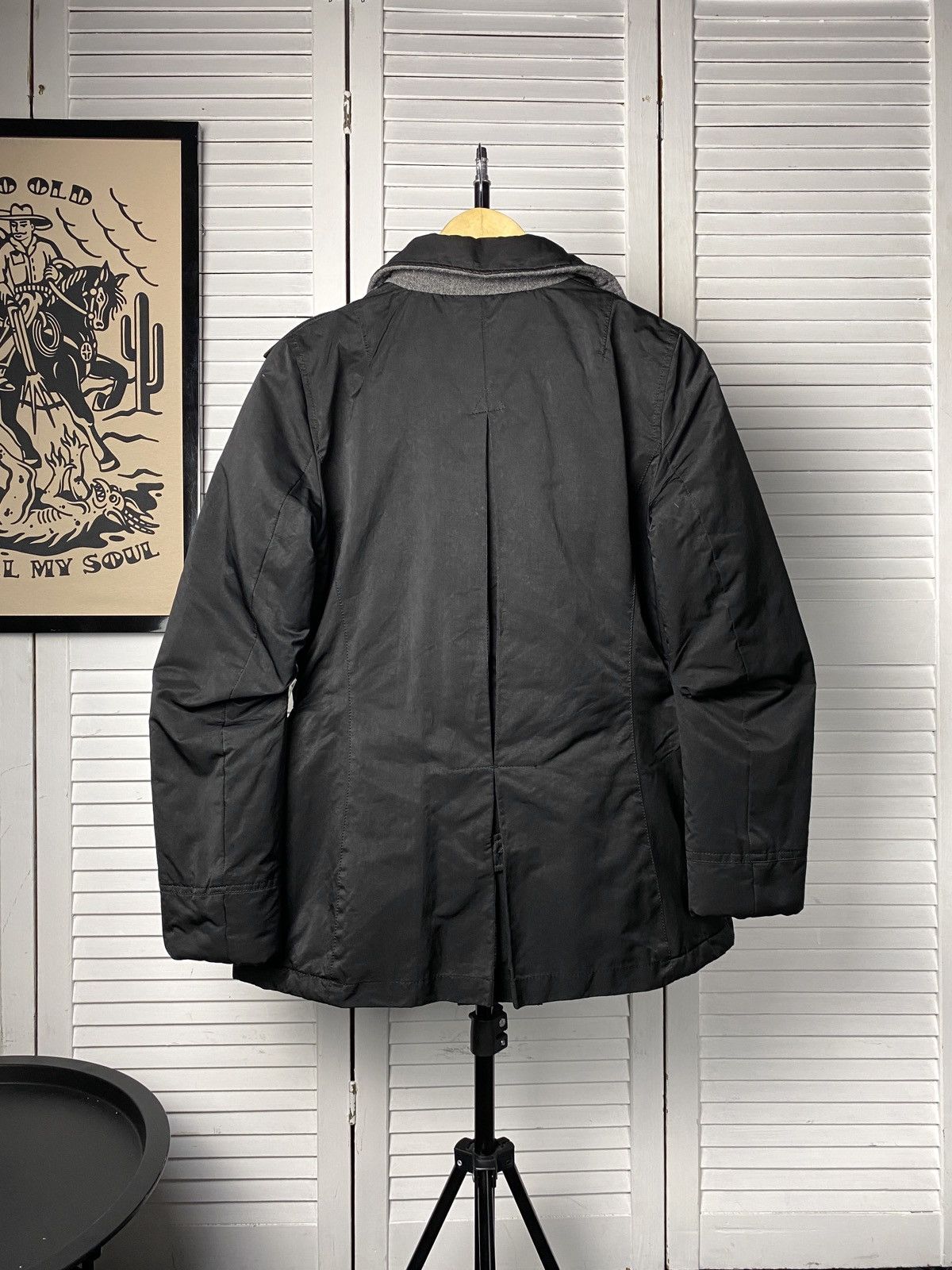 Eddie Bauer × Vintage Vintage Blauer USA Double Breasted Cropped Nylon Jacket Size L / US 10 / IT 46 - 2 Thumbnail