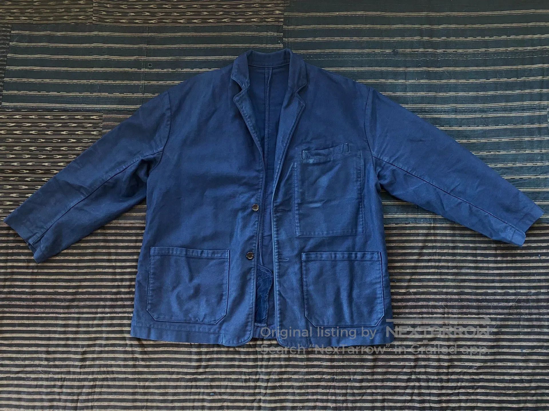Porter Classic blue moleskin jacket by PORTER CLASSIC. Size US L / EU 52-54 / 3 - 1 Thumbnail