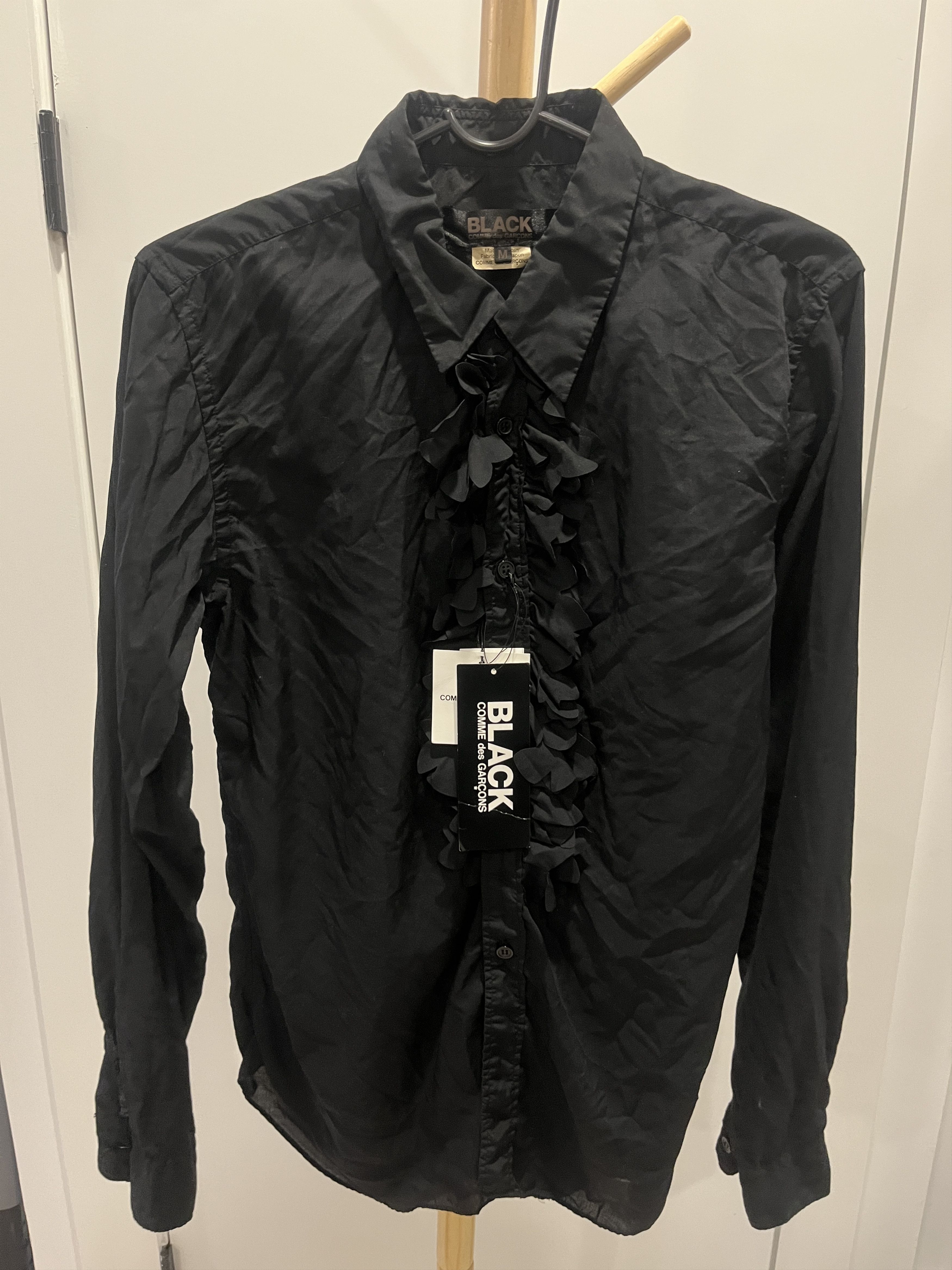 Comme des Garcons Black Comme des Garcones 'Black' Ruffled flower Shirt Size M / US 6-8 / IT 42-44 - 1 Thumbnail