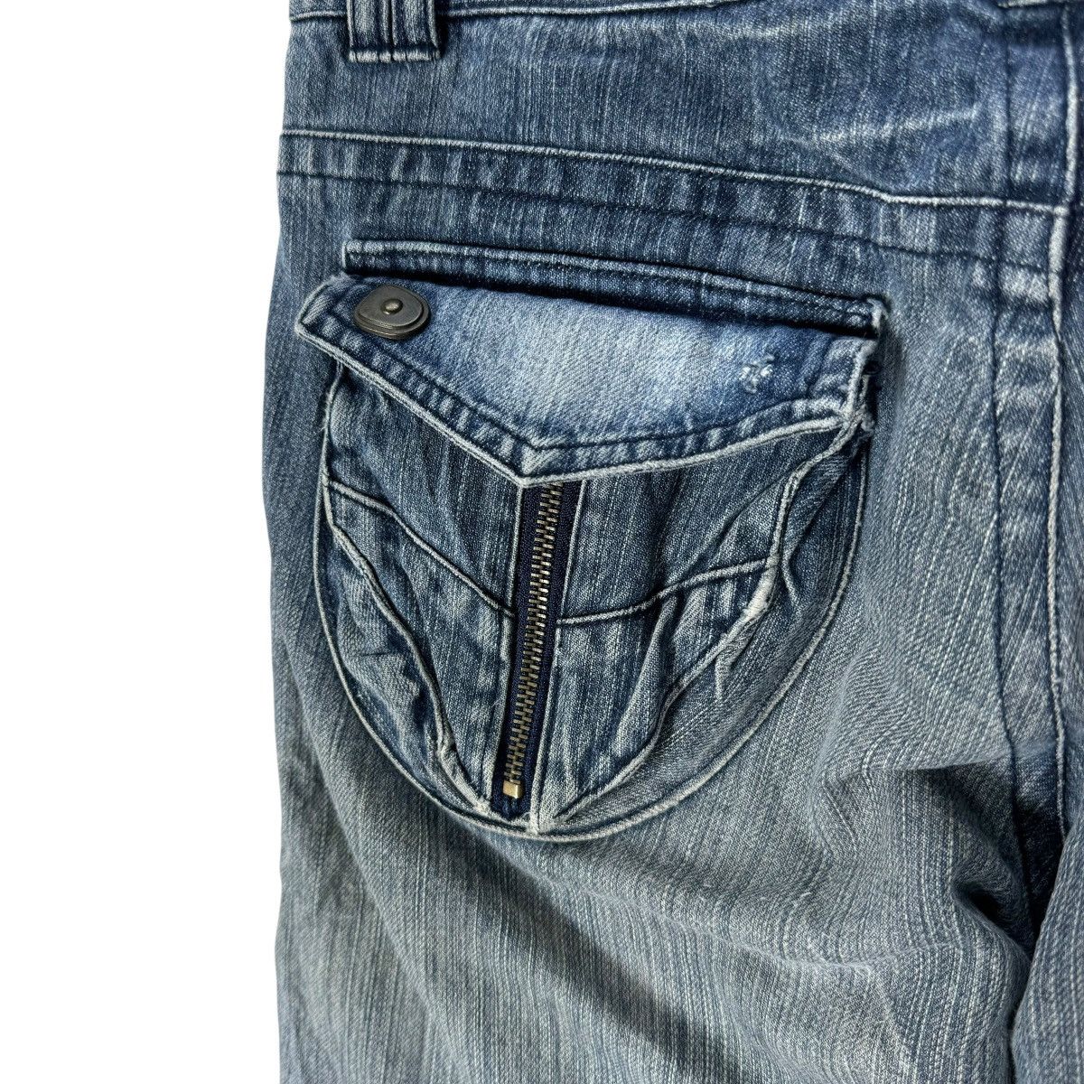 If Six Was Nine ☀️ON SESSION GOTHIC DENIM JEANS FLARE PANTS Size 32" / US 10 / IT 46 - 5 Thumbnail
