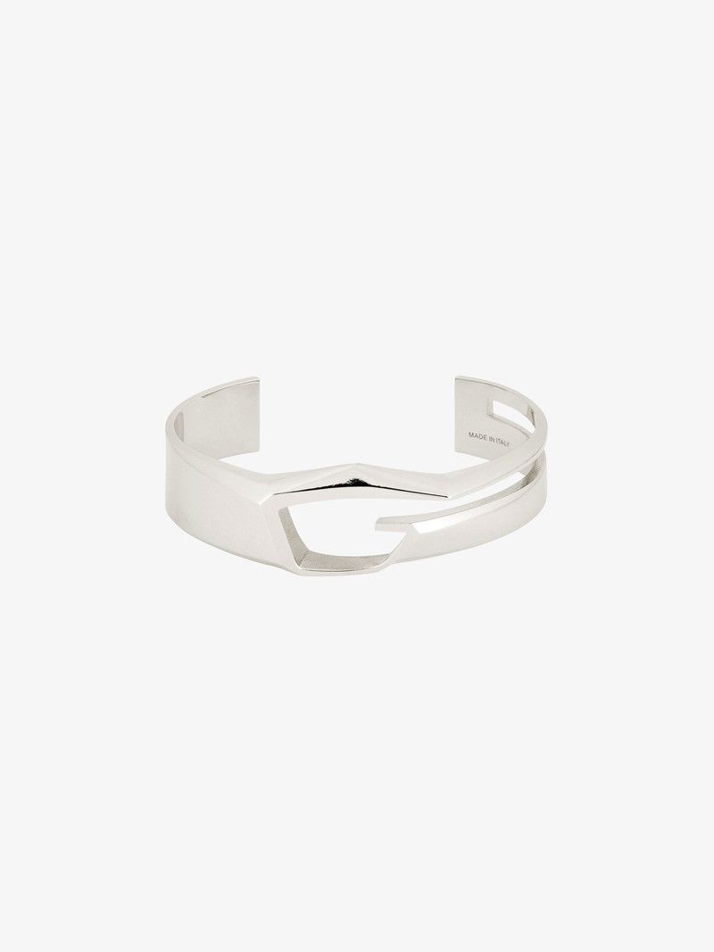 Givenchy o1n1vont0326 Size:2/Giv Cut Bracelet in Silver Size ONE SIZE - 1 Thumbnail
