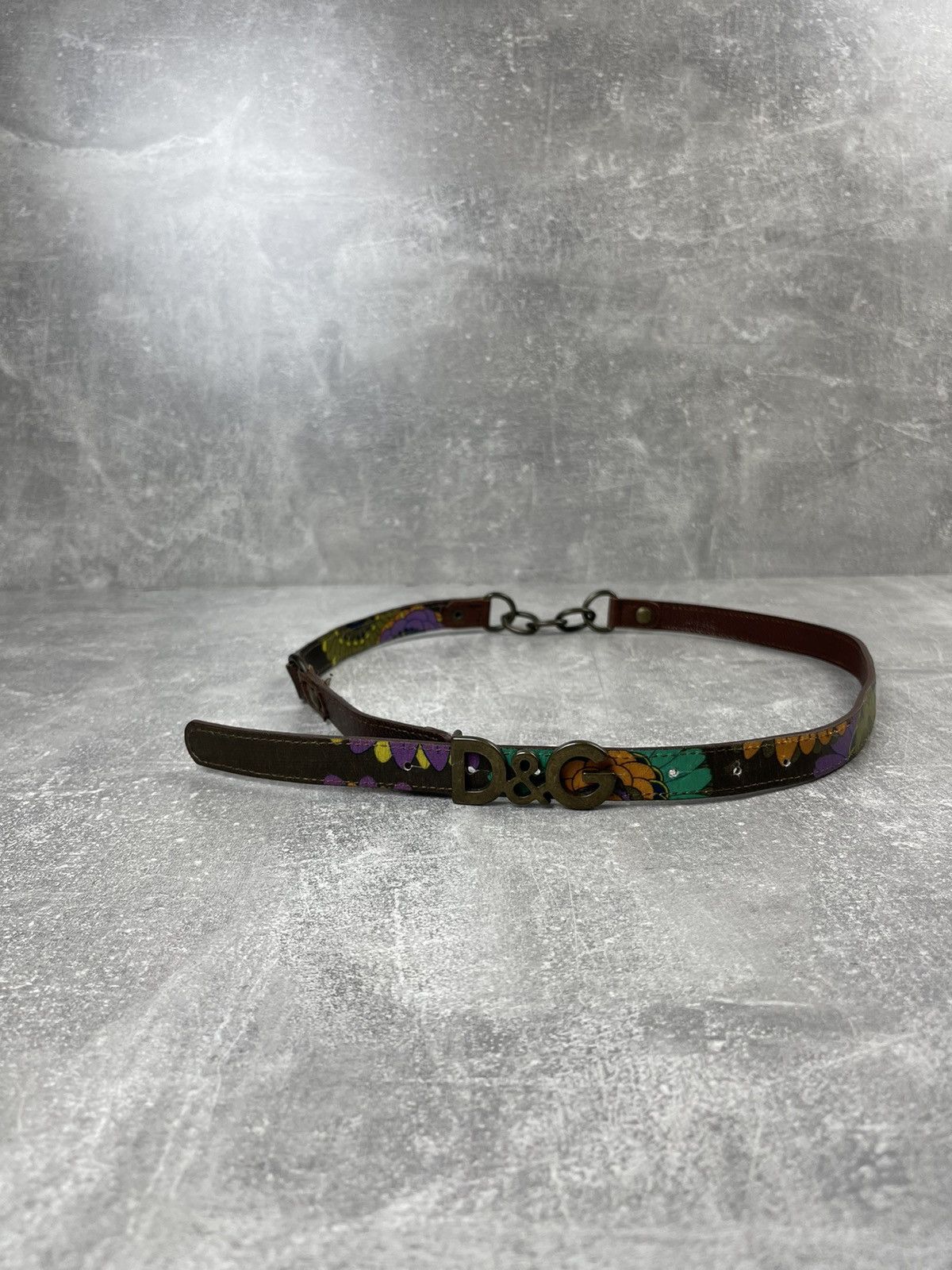 Dolce & Gabbana × Vintage Dolce&Gabbana Leather Jungle Celebrity DsG Logo Belt Size ONE SIZE - 5 Thumbnail