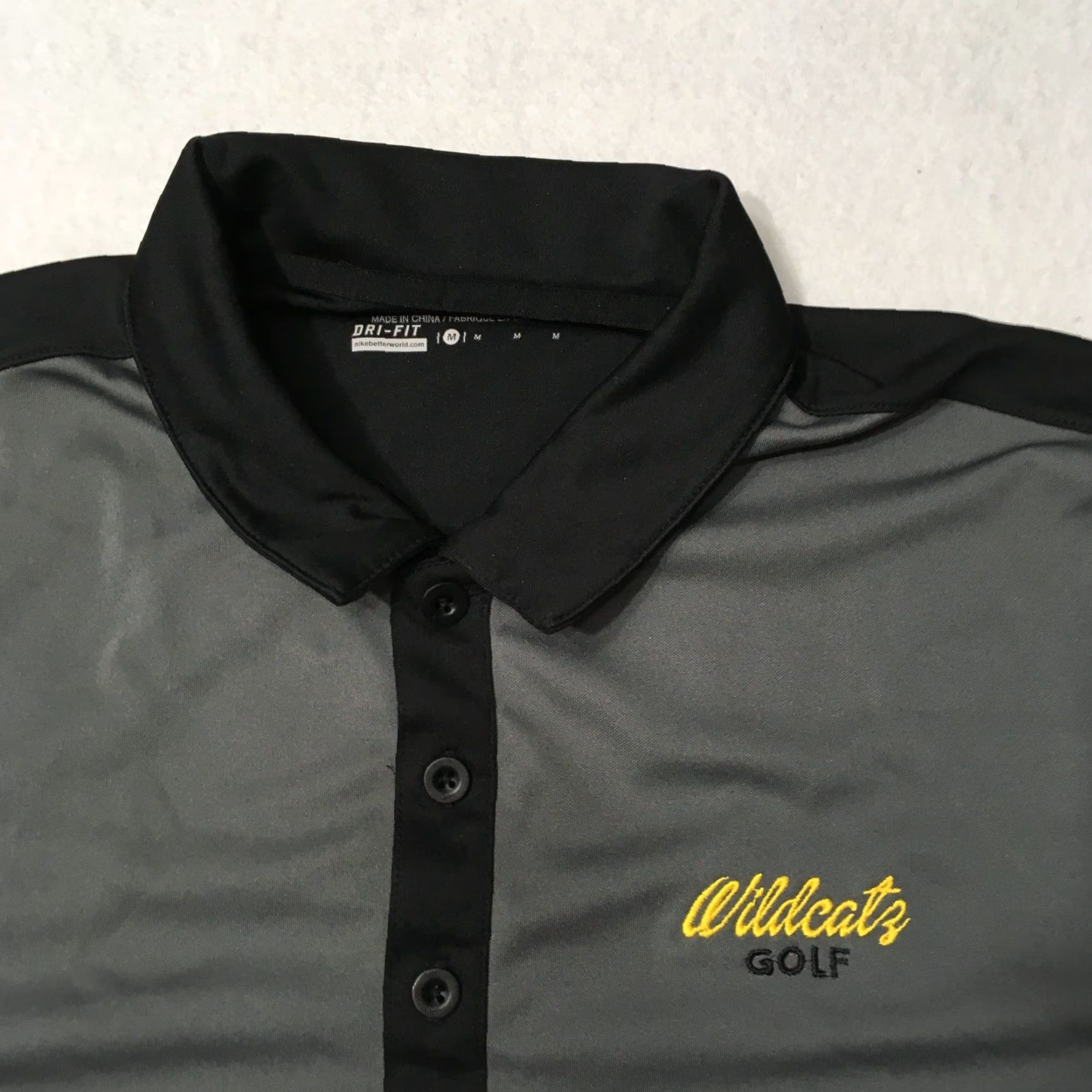 Nike Nike Golf Polo Shirt Mens M Gray Dri-Fit Reg Short Sleeve Sports Golf Brand Nike Golf Size US M / EU 48-50 / 2 - 2 Thumbnail