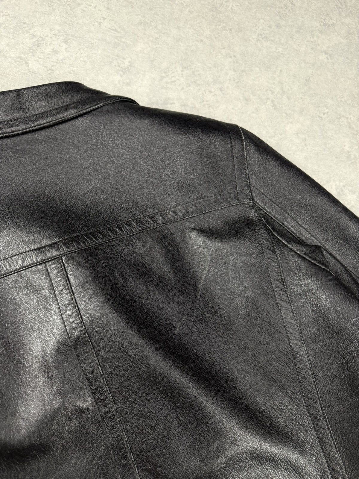 Gianfranco Ferre Vintage Gianfranco Ferre Leather Black Coat Jacket Unisex Size US S / EU 44-46 / 1 - 15 Thumbnail