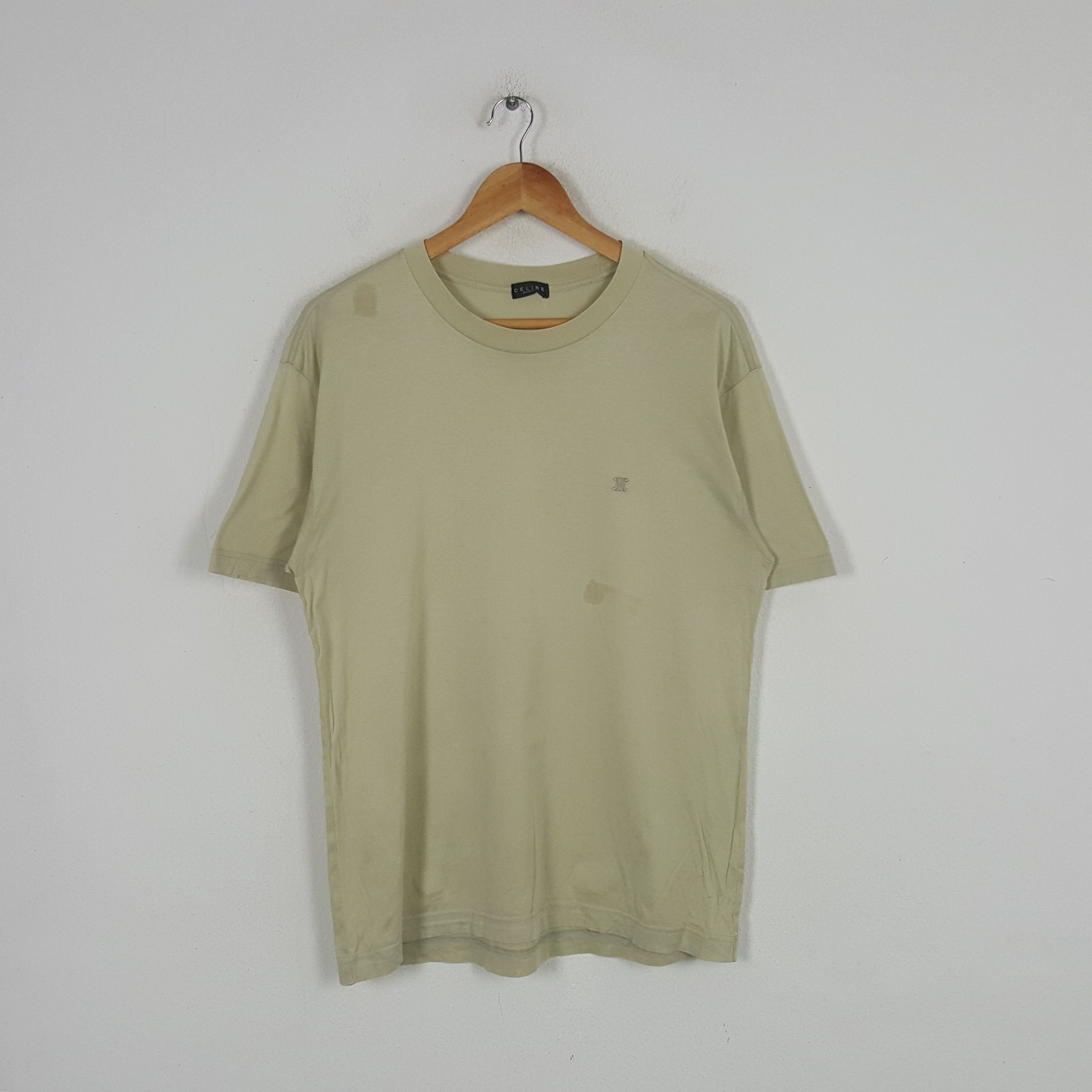 Vintage Celine Homme Italian Brand Plain Tshirt