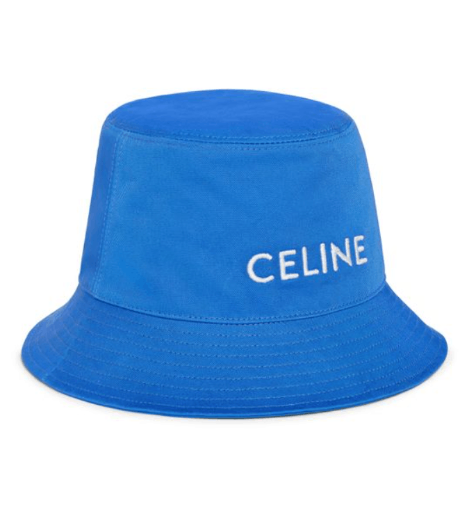 Celine o1bcso1str0824 Size : L / Bucket Hat Cotton Gabardine Blue Size ONE SIZE - 2 Thumbnail