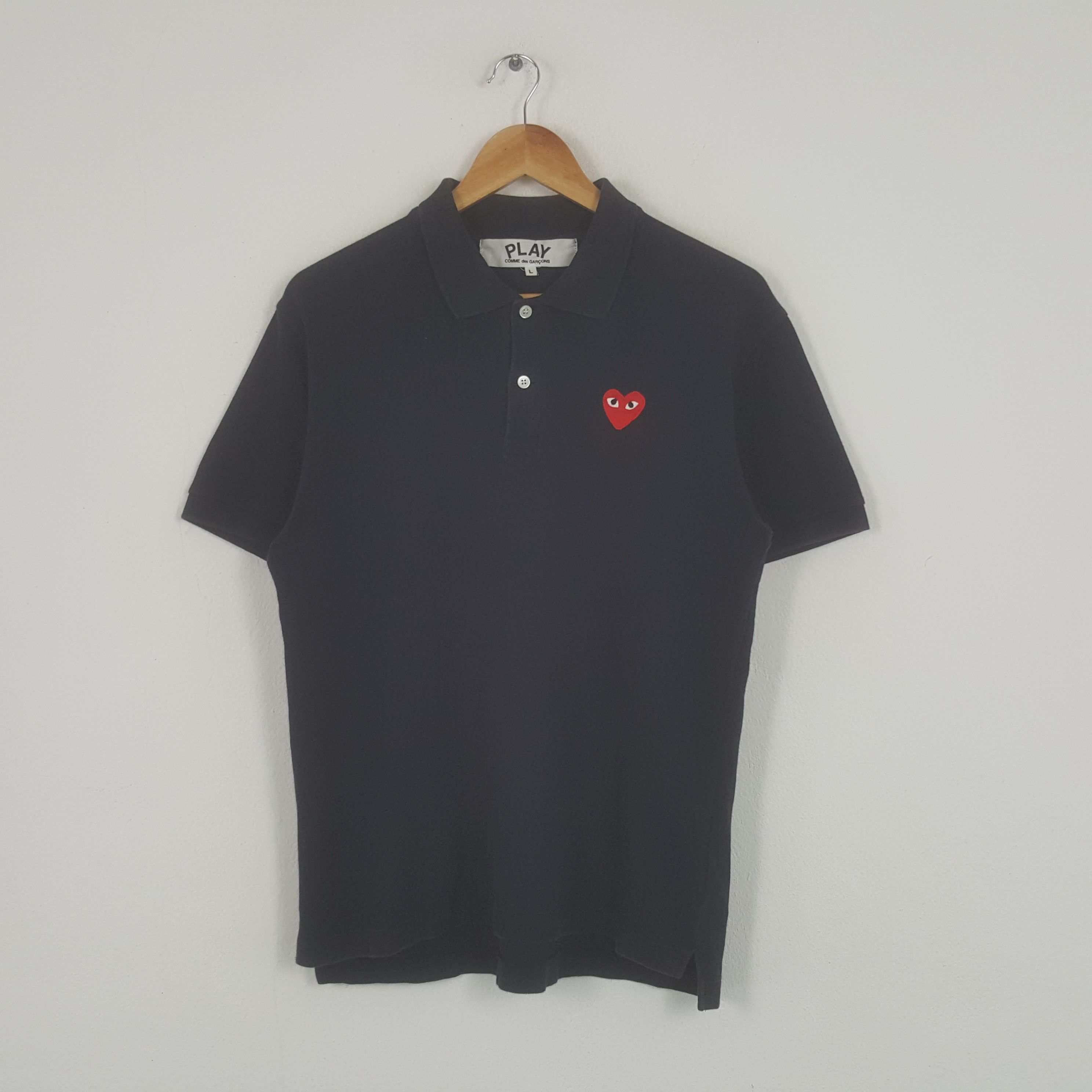 Comme des Garcons PLAY × Japanese Brand × Vintage Vintage Play Comme des Garcons Play Designer Polos Size US M / EU 48-50 / 2 - 1 Thumbnail