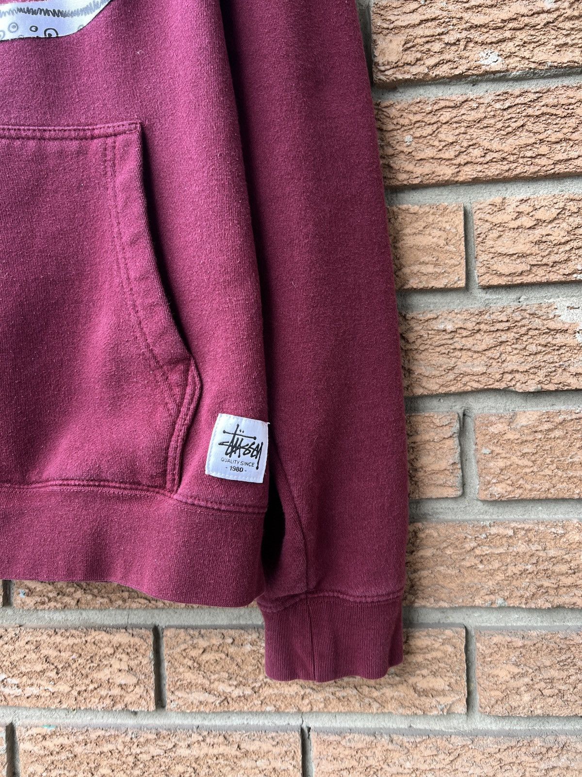 Stussy Stussy Hoodie Box Logo Red Grey Y2K Size US L / EU 52-54 / 3 - 5 Thumbnail