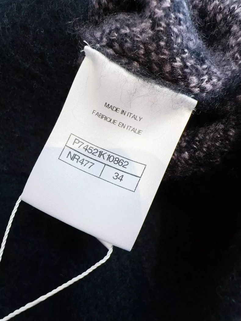 Other Chanel 23N Ski Series Purple Star Pattern Cashmere Sweater Size XXS / US 00 / IT 34 - 6 Thumbnail