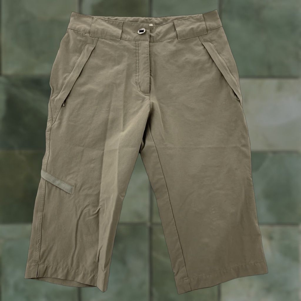 ExOfficio EXOFFICIO Pants Women’s 4 Hiking Straight Leg Cropped Stretch - Beige Nylon Belted Pockets Cropped 90s Outdoor 4 Womens Size 27" / US 4 / IT 40 - 1 Thumbnail