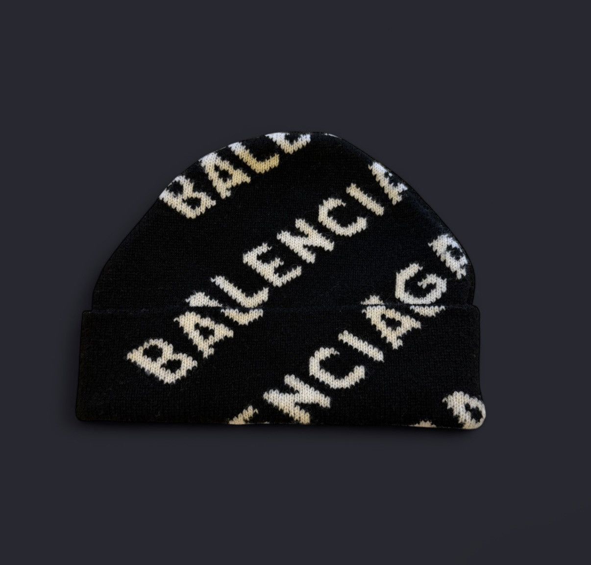 Balenciaga Balenciaga Wool Knit Beanie Size ONE SIZE - 2 Thumbnail
