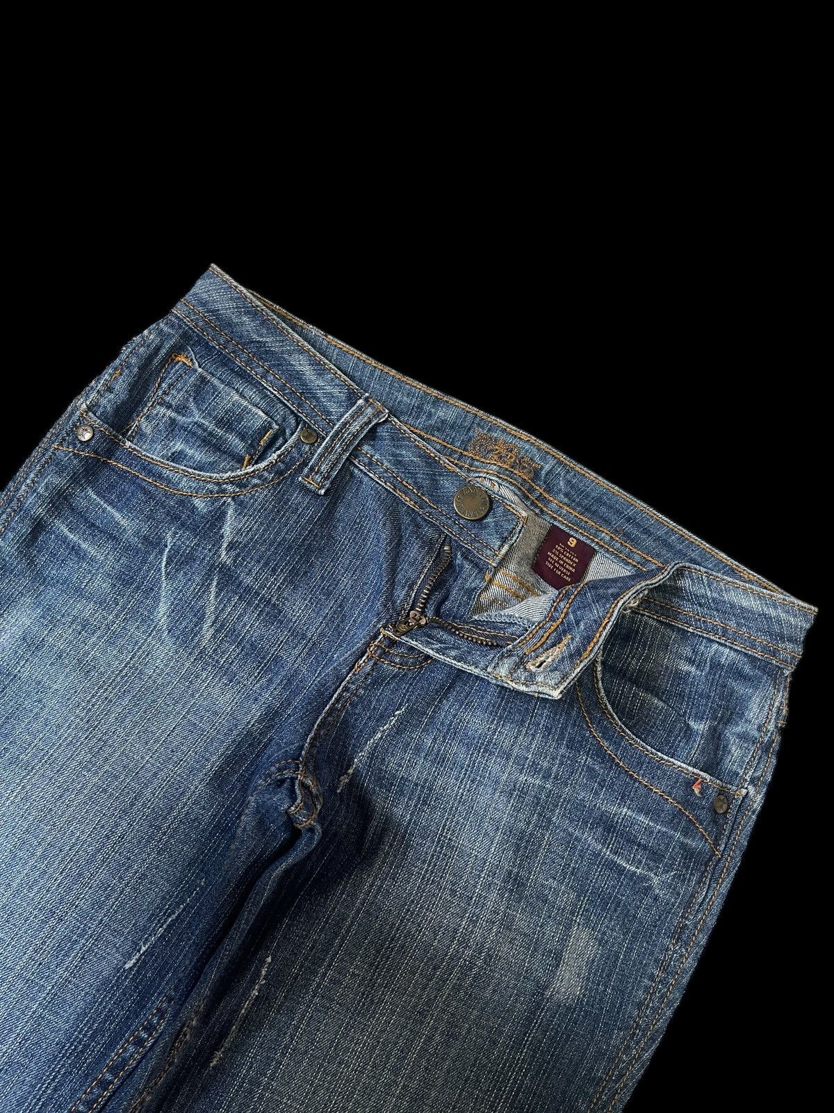 Beauty Beast FLARED💥 ZANADI Jeans Low Rise Flare Jeans Denim Size 32" / US 10 / IT 46 - 4 Thumbnail