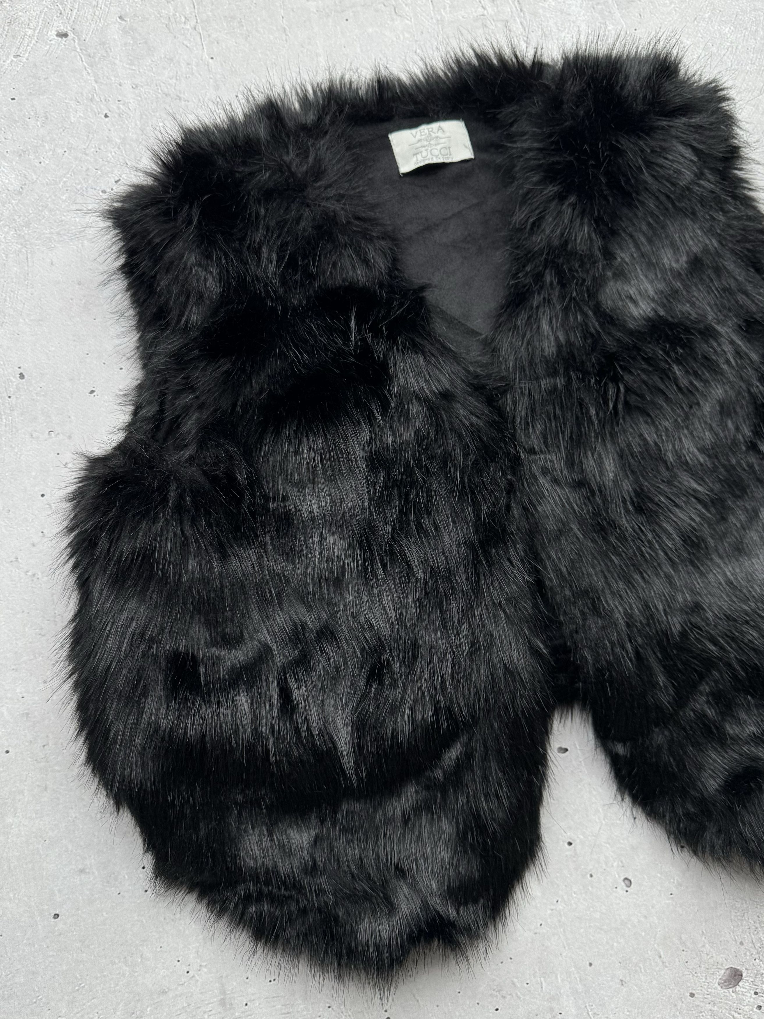 Vintage Vintage Faux Fur Mohair Vest Size S / US 4 / IT 40 - 2 Thumbnail