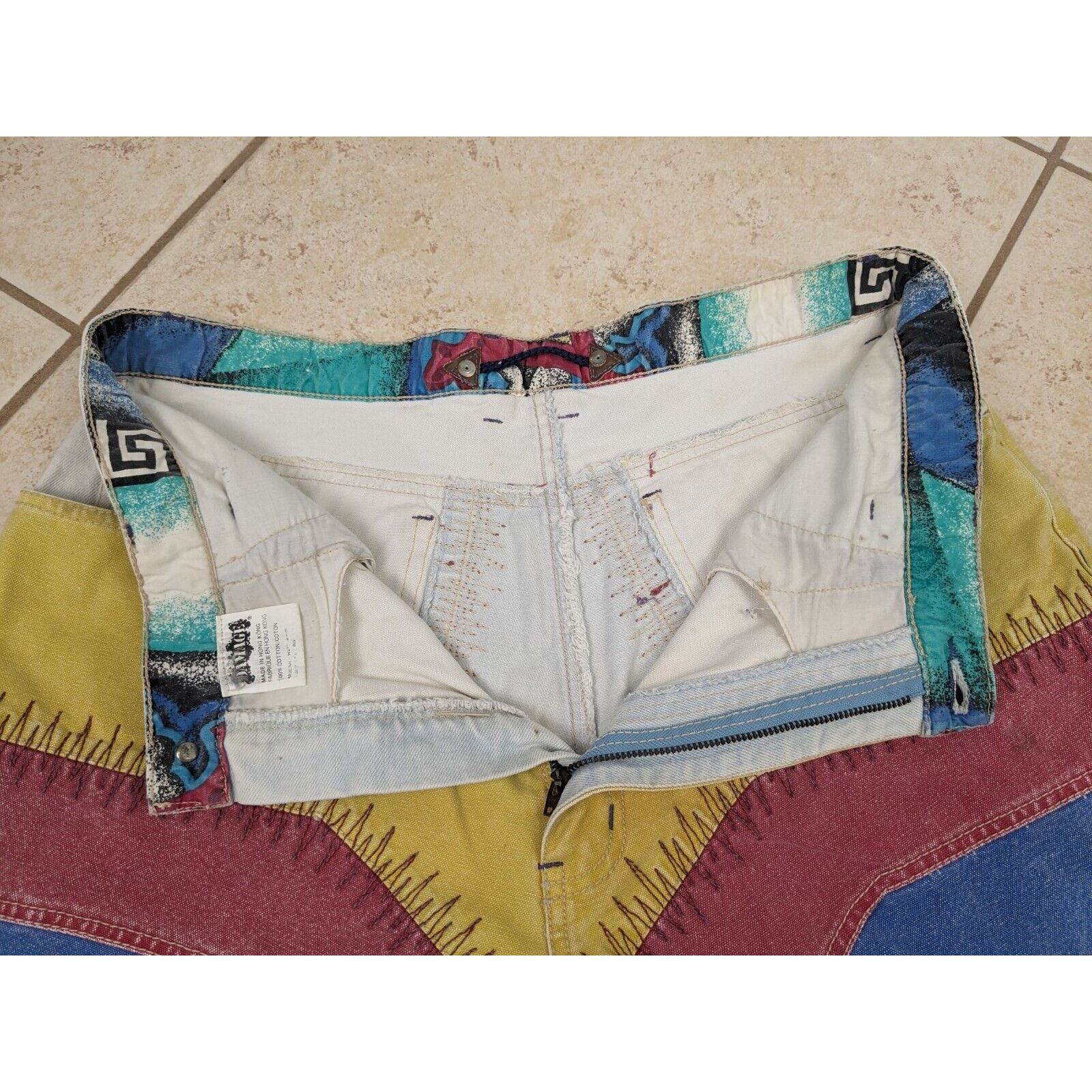 Other Vtg Major Damage 1990's Baggy Denim Shorts Jorts 36x12 Size US 36 / EU 52 - 6 Thumbnail